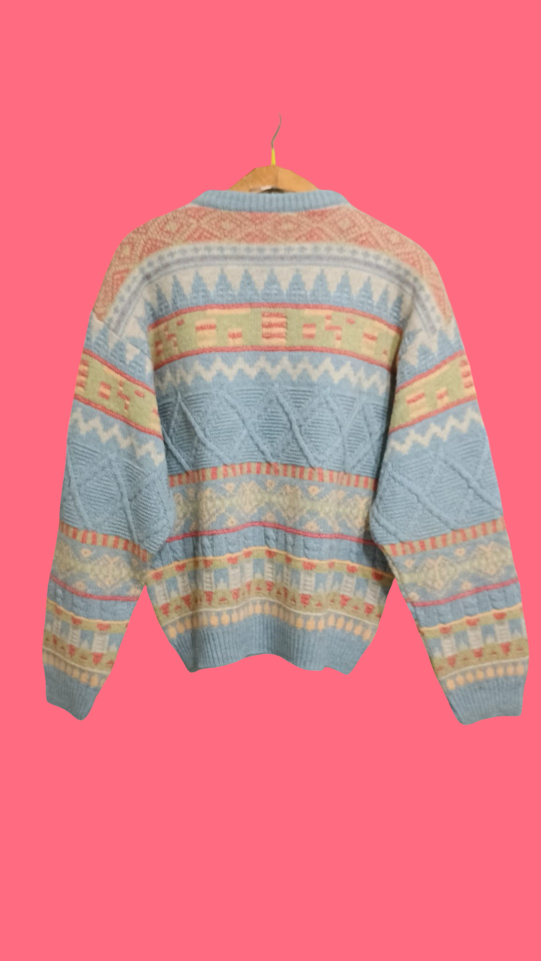 Vintage Multicolor Fantasy 90's Sweater Unisex Size M