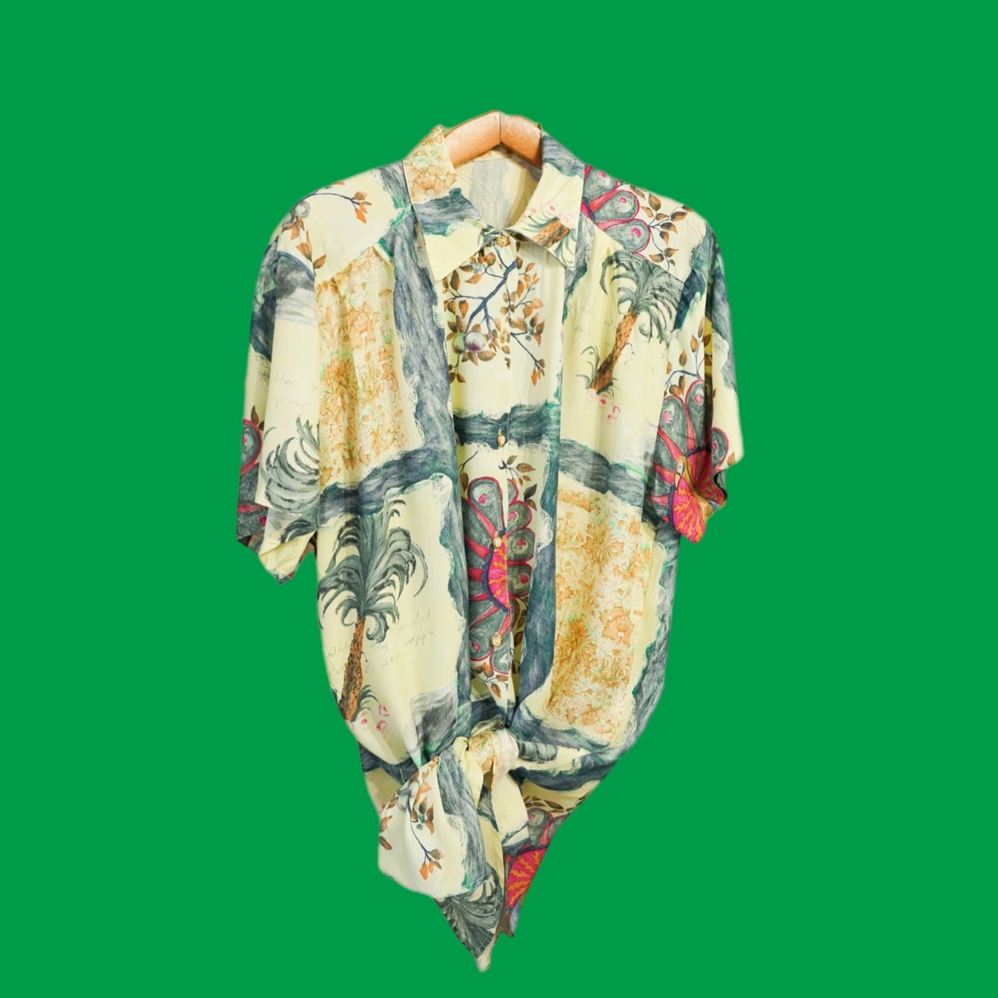 Vintage Multicolor Fantasy Shirt Woman Size XL