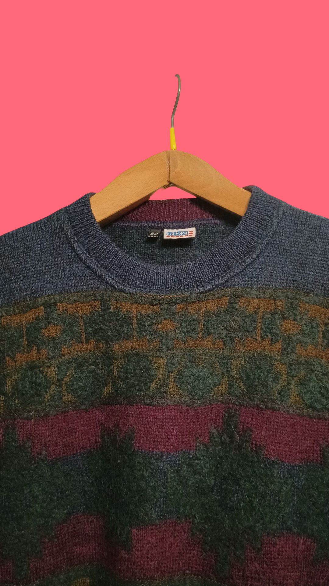 Vintage Multicolor Fantasy 90's Sweater Unisex Size L