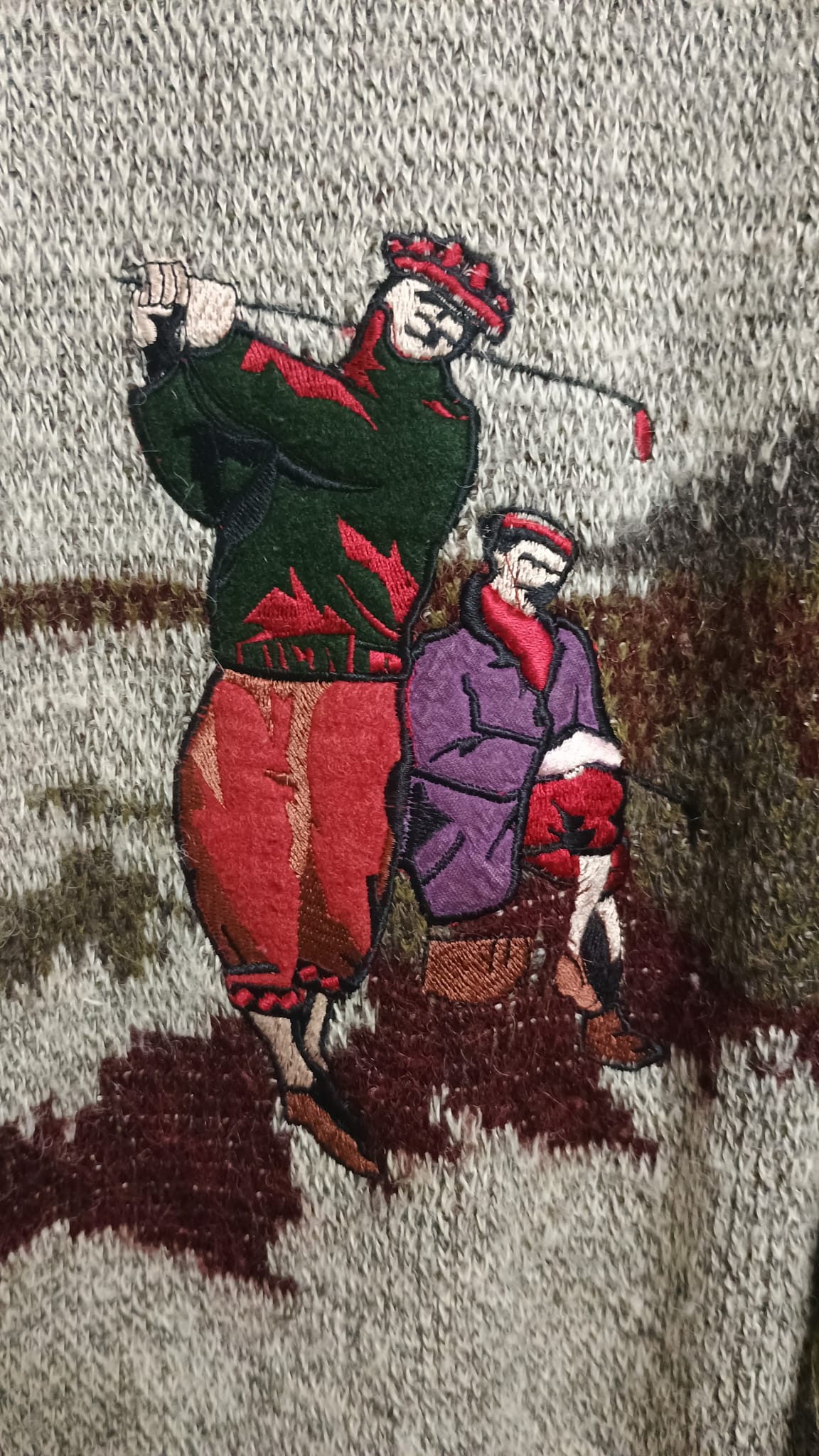 Vintage Multicolor Fantasy 90's Sweater Unisex Size L