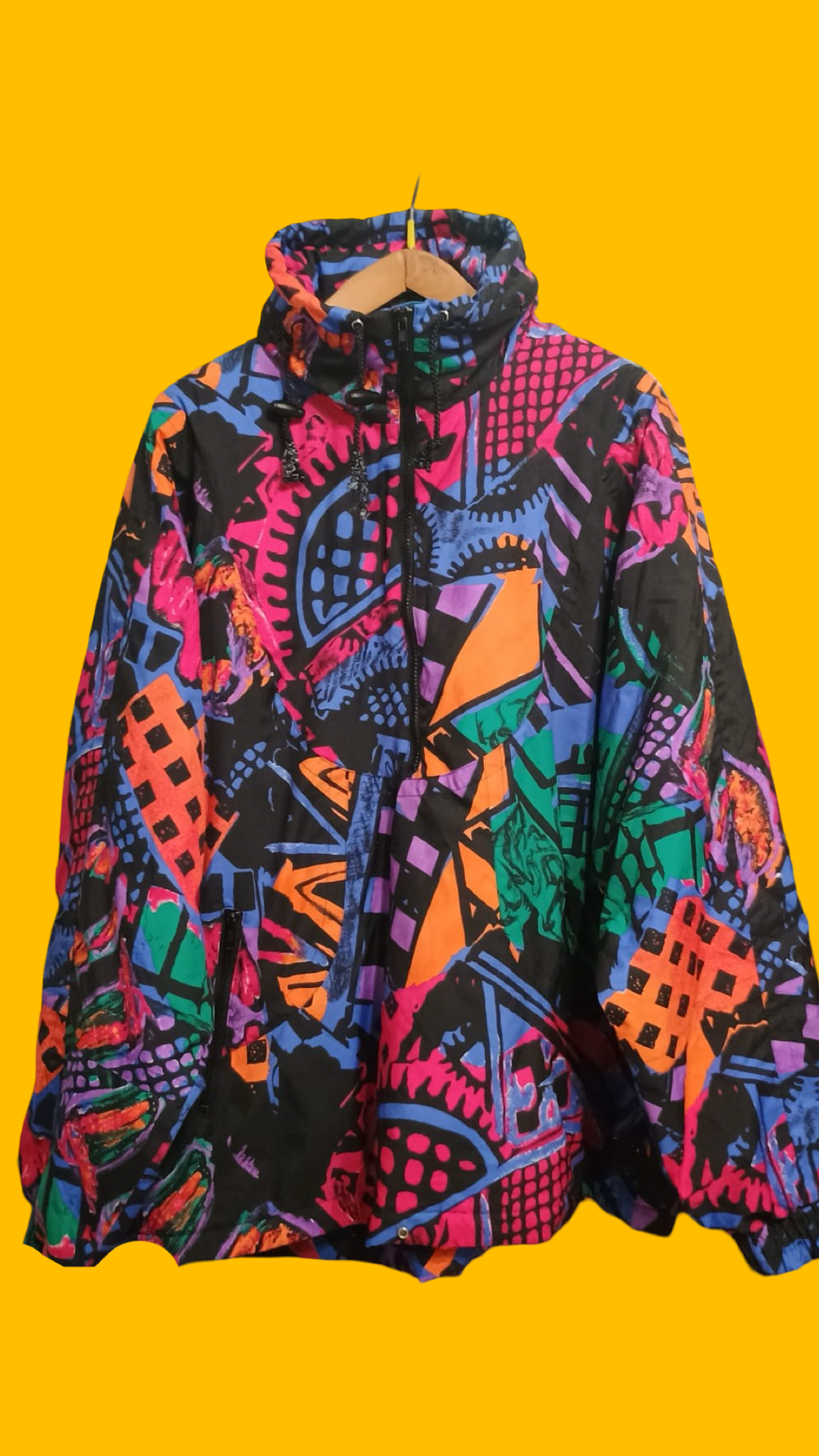 Vintage Multicolor Fantasy 90's Winter Jacket Unisex Size XL