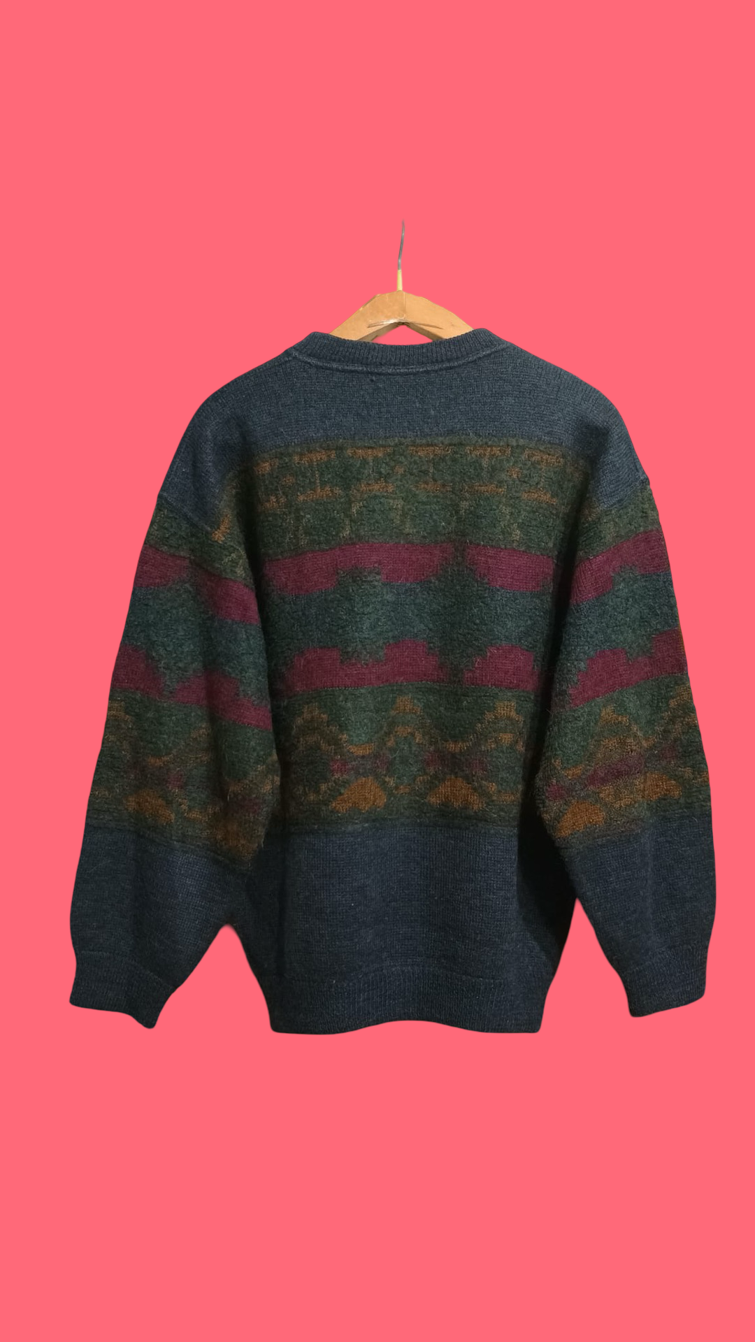 Vintage Multicolor Fantasy 90's Sweater Unisex Size L