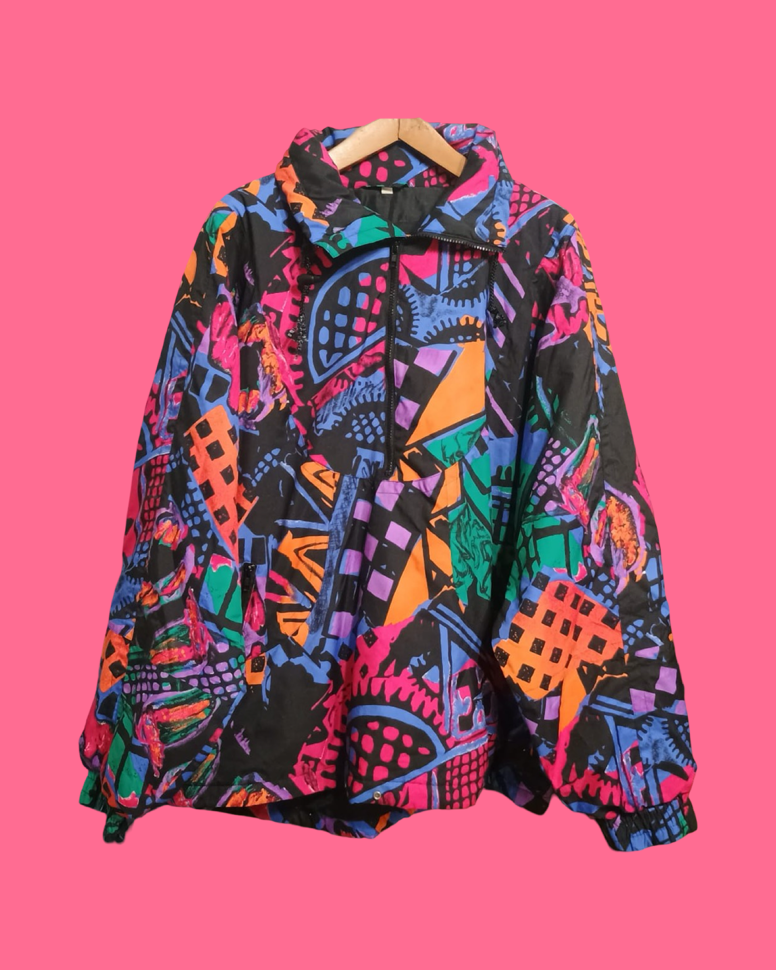 Vintage Multicolor Fantasy 90's Winter Jacket Unisex Size XL