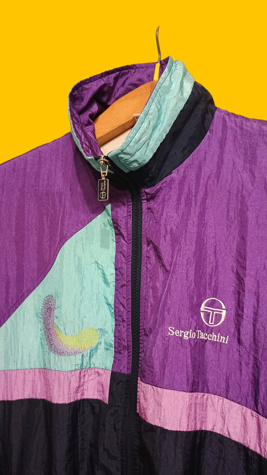 Soft Jacket Vintage Multicolor A Fantasia Anni 90 Unisex Size L