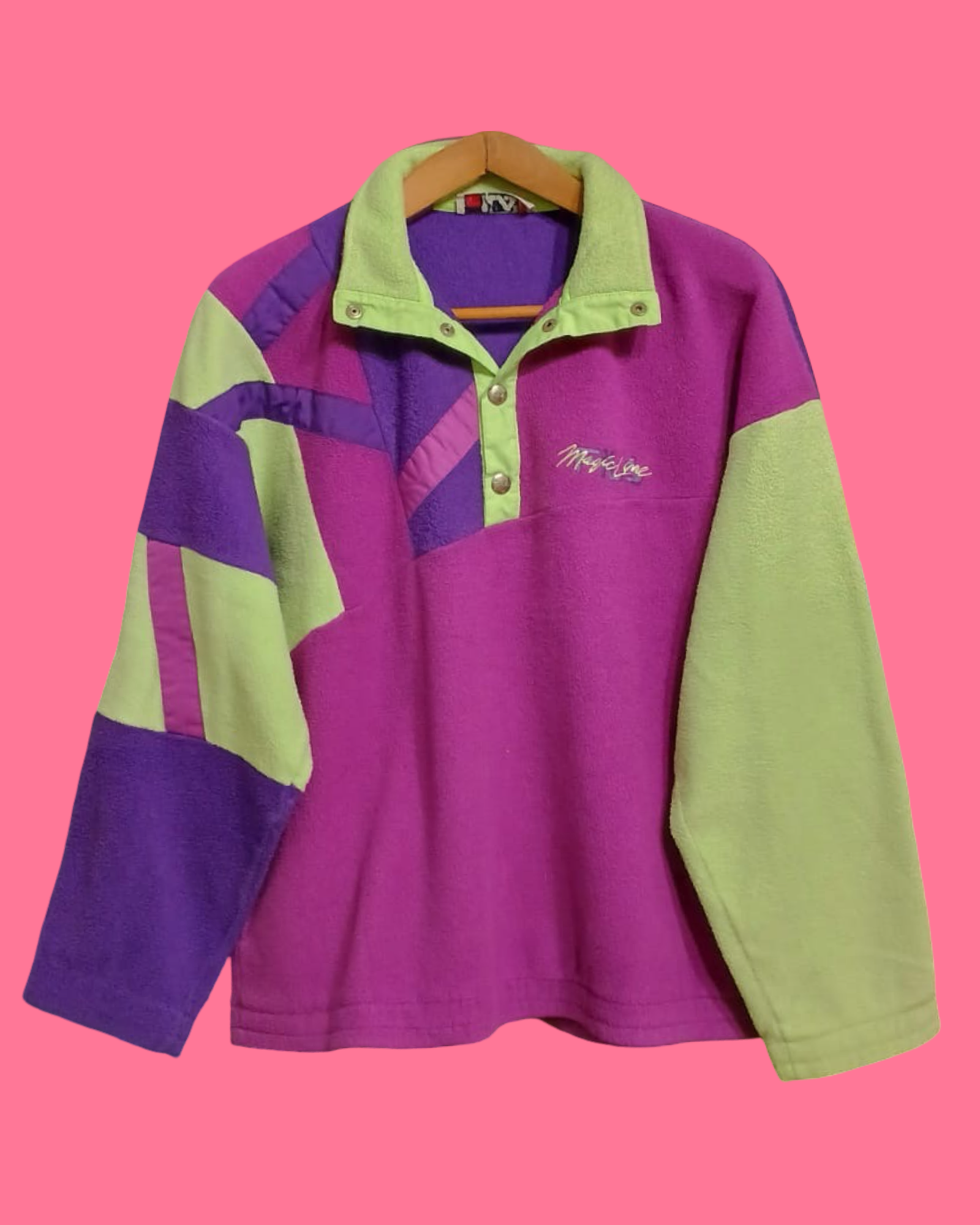 Vintage Multicolor Fantasy 90's Fila Sweatshirt Unisex Size M