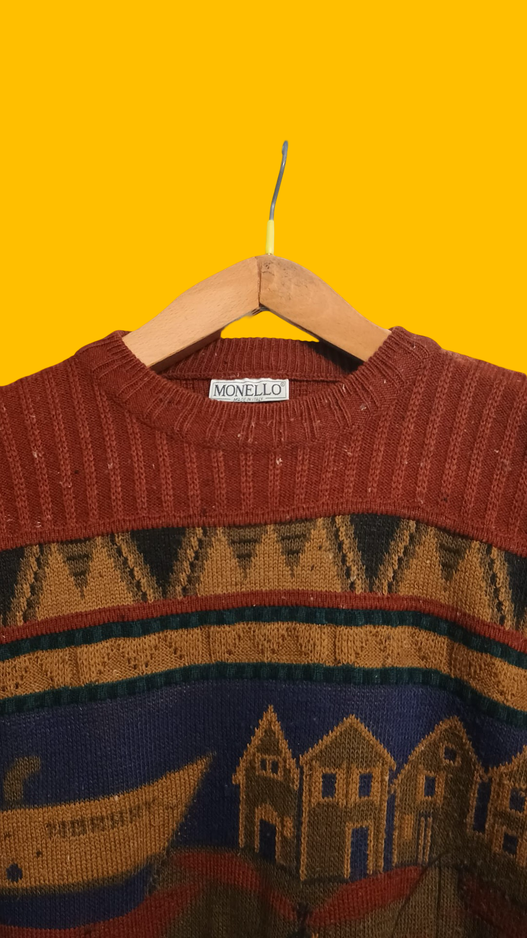 Vintage Multicolor Fantasy 90's Sweater Unisex Size M