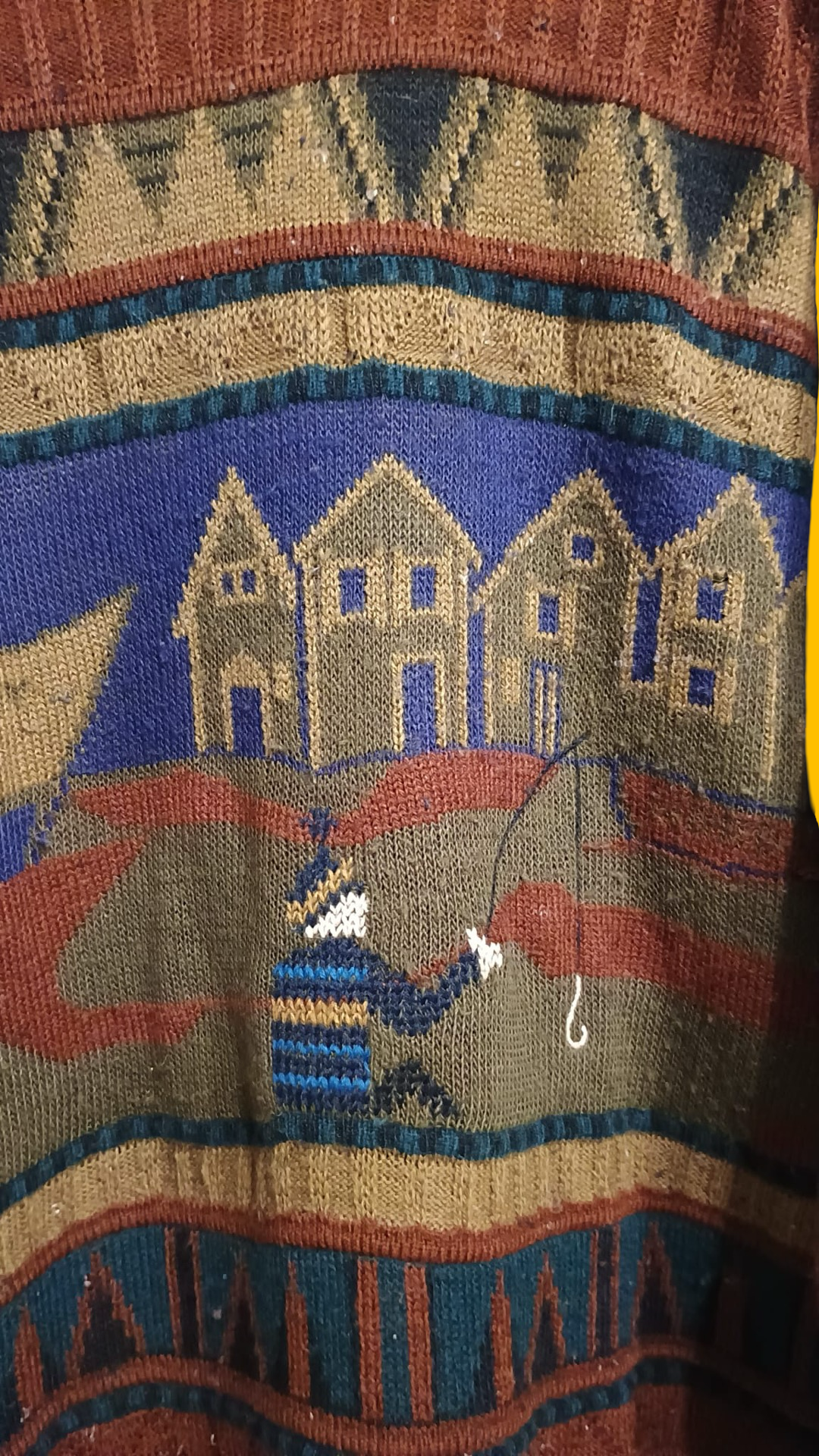 Vintage Multicolor Fantasy 90's Sweater Unisex Size M