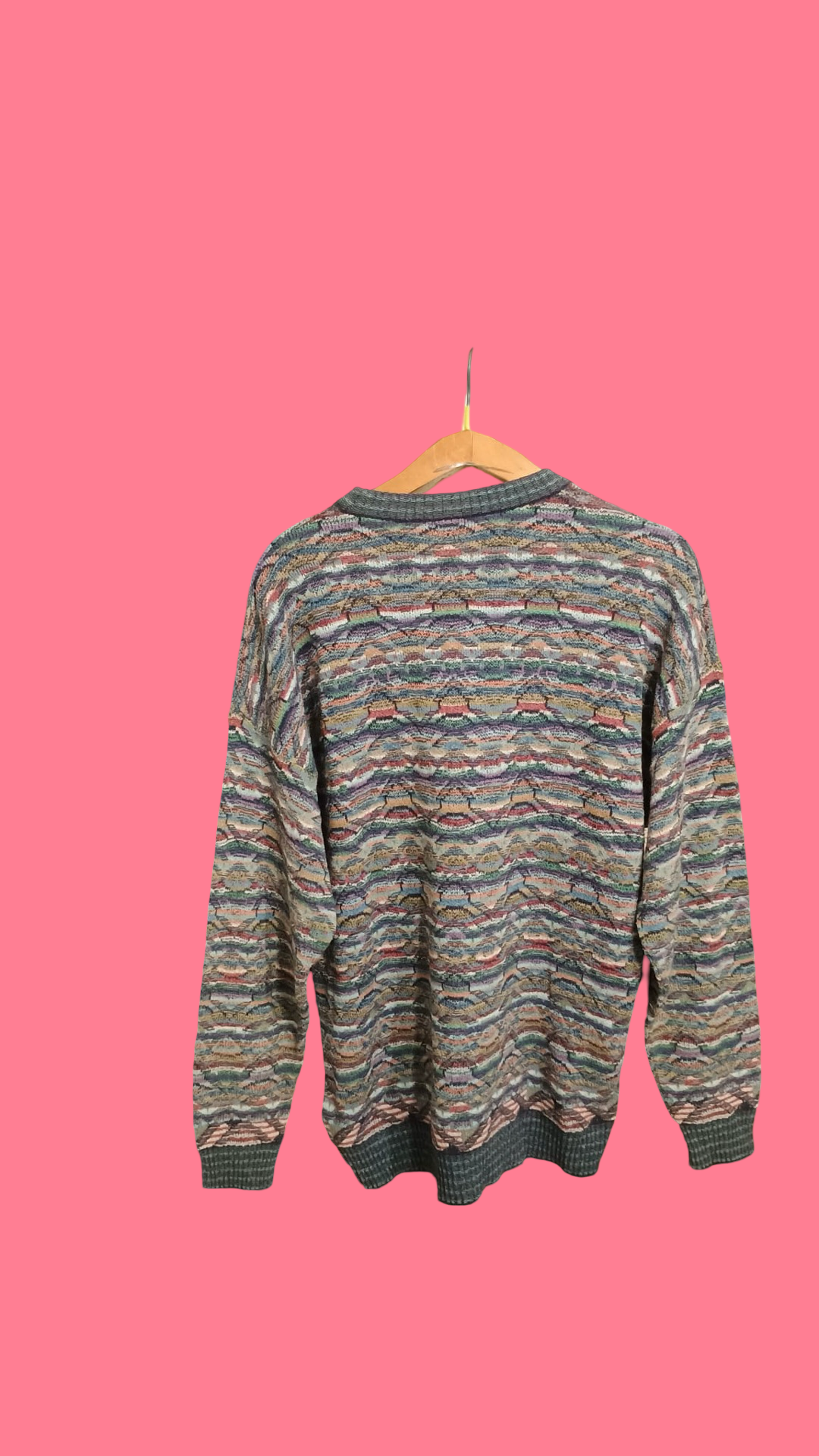 Vintage Multicolor Fantasy 90's Sweater Unisex Size L