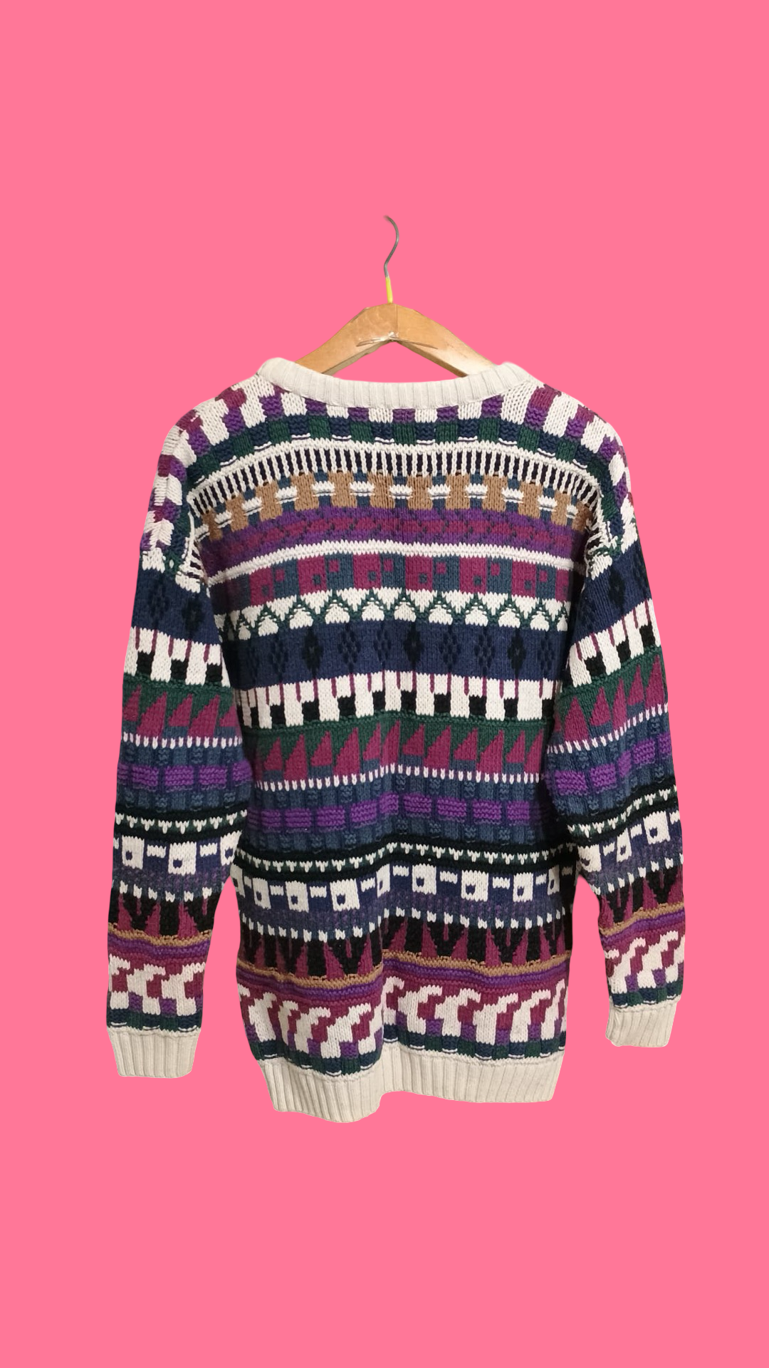 Vintage Multicolor Fantasy 90's Sweatshirt Unisex Size L