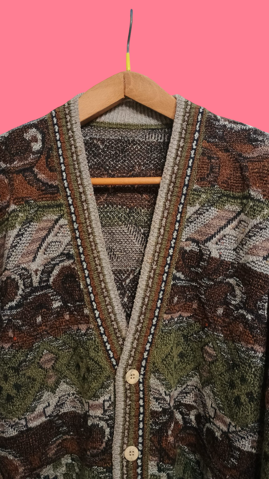 Vintage Multicolor Fantasy 90's Sweater Unisex Size L