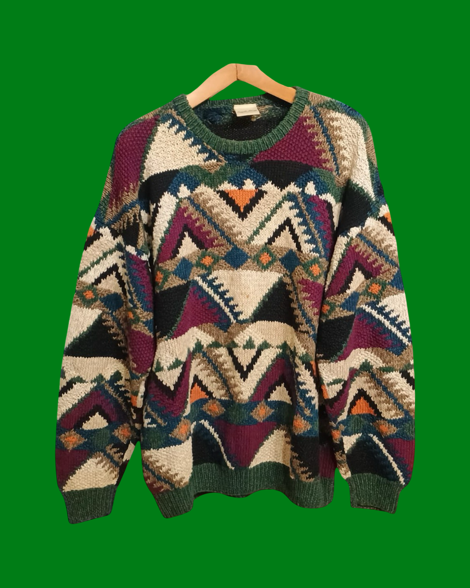 Vintage Multicolor Fantasy 90's Sweater Unisex Size XL