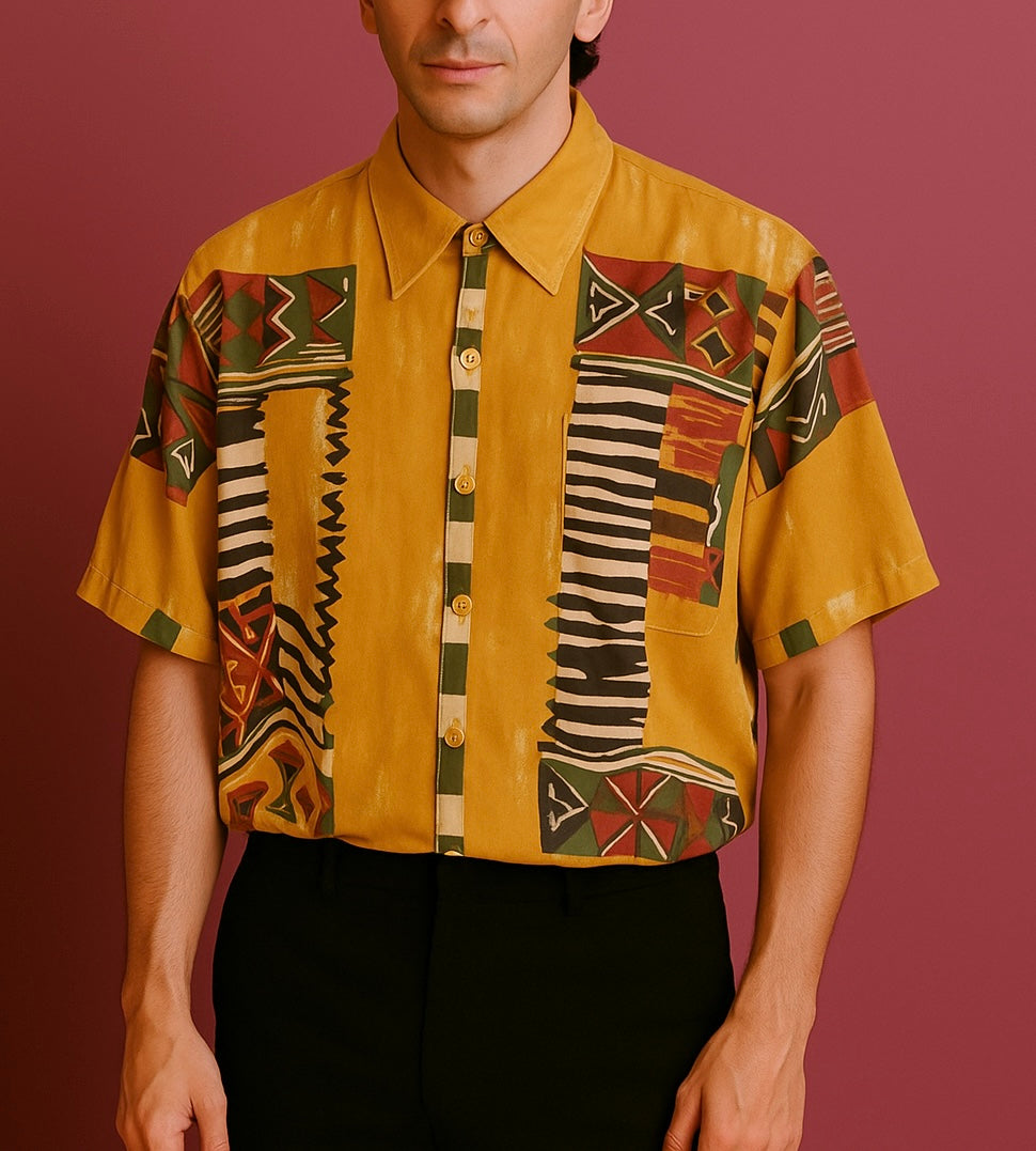 Vintage Style Multicolor Fantasy 90's Shirt Unisex Size M