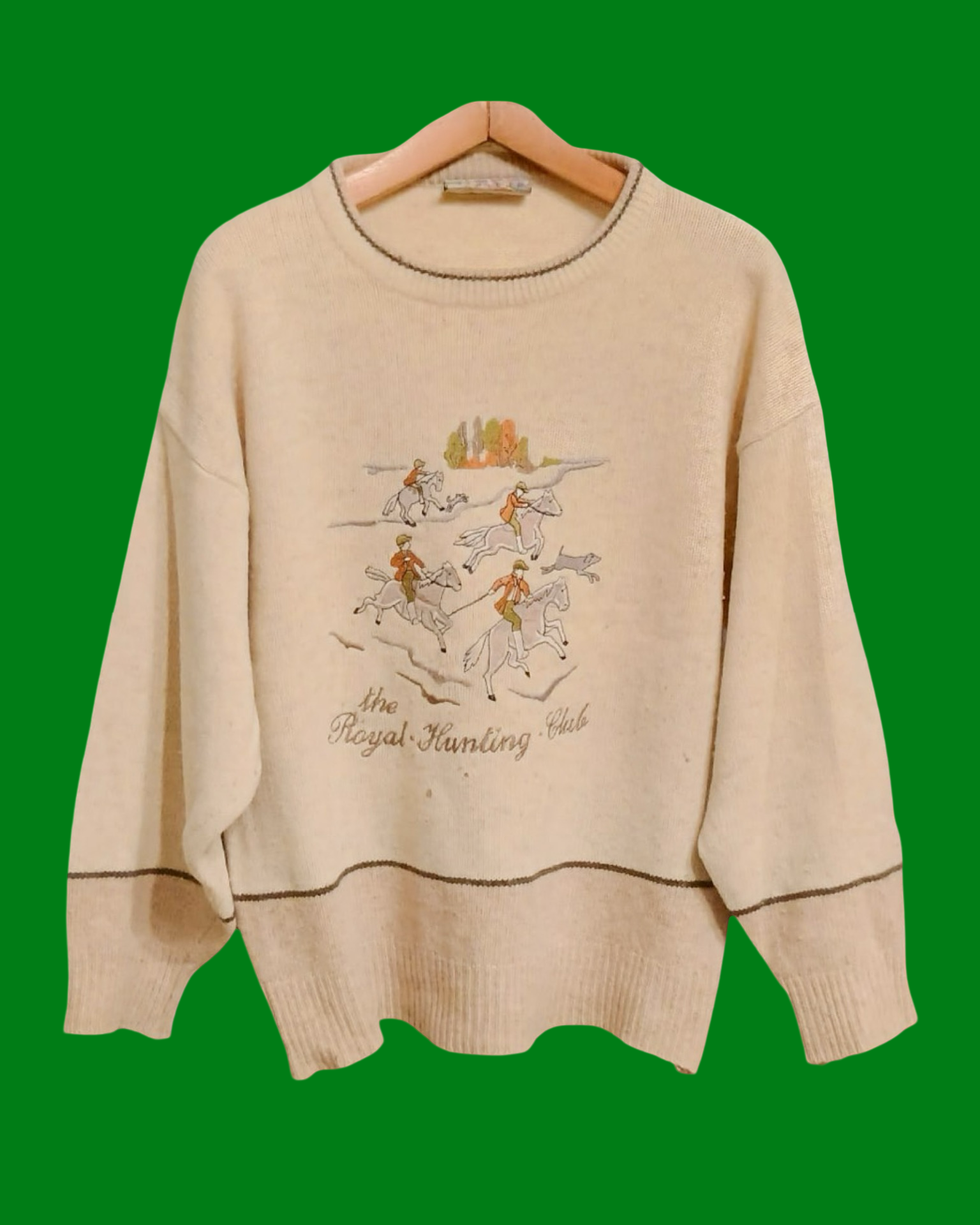 Vintage Multicolor Fantasy 90's Sweater Unisex Size L