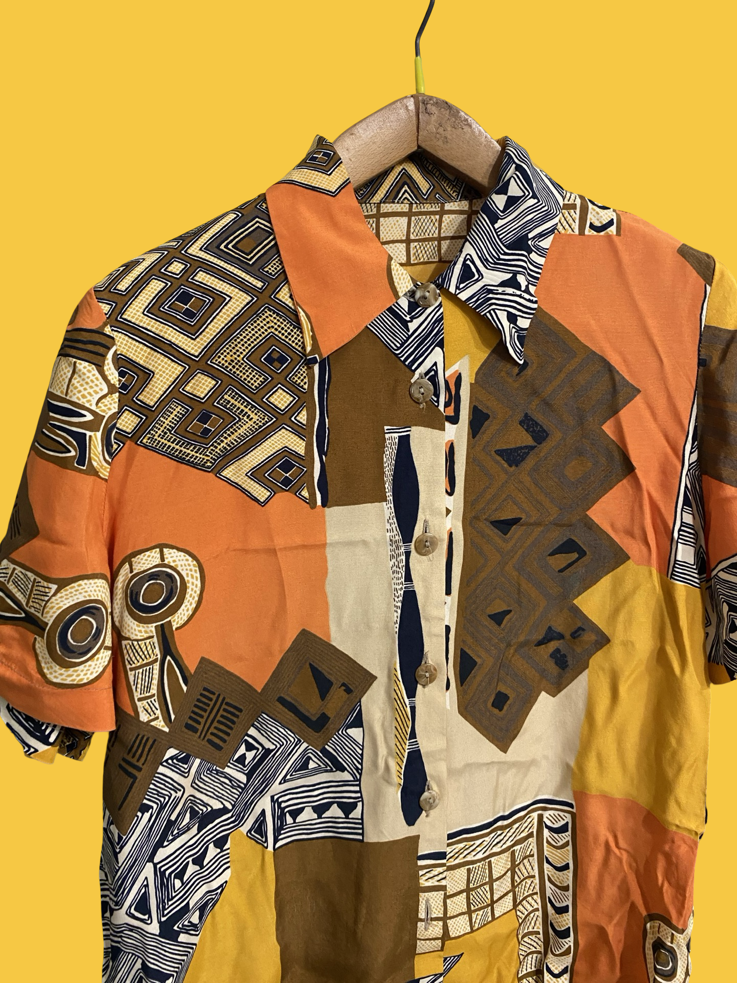 Vintage Style Multicolor Fantasy 90's Shirt Woman Size L