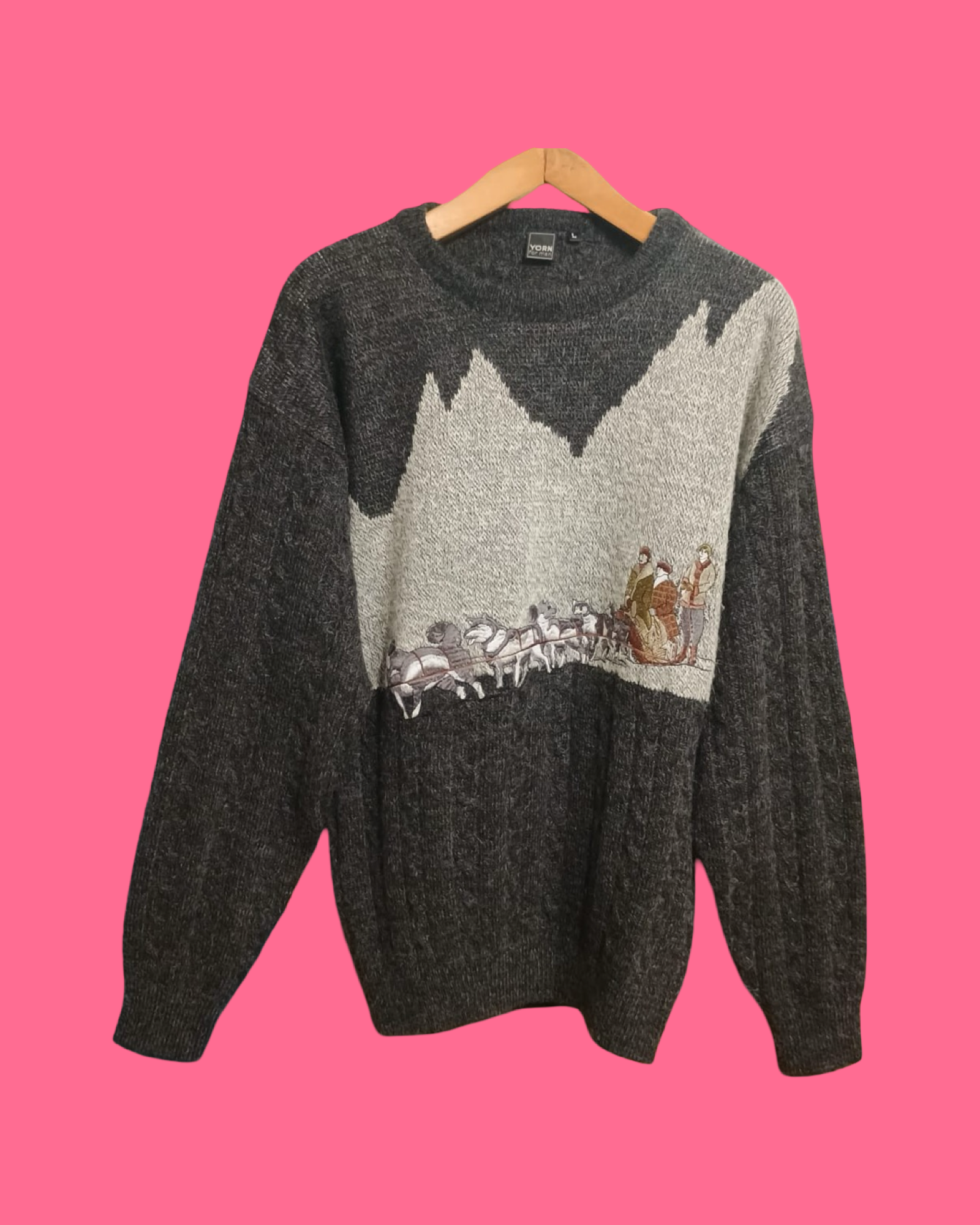 Vintage Multicolor Fantasy 90's Sweater Unisex Size L