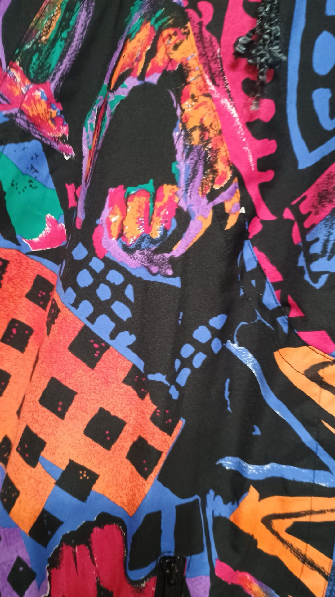 Vintage Multicolor Fantasy 90's Winter Jacket Unisex Size XL