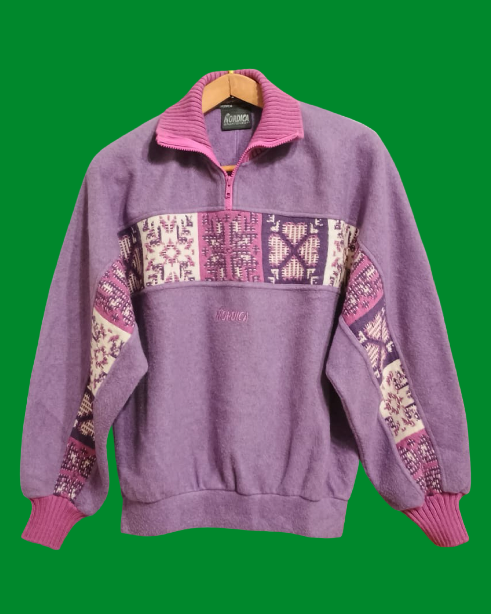 Vintage Multicolor Fantasy 90's Sweatshirt Woman Size M