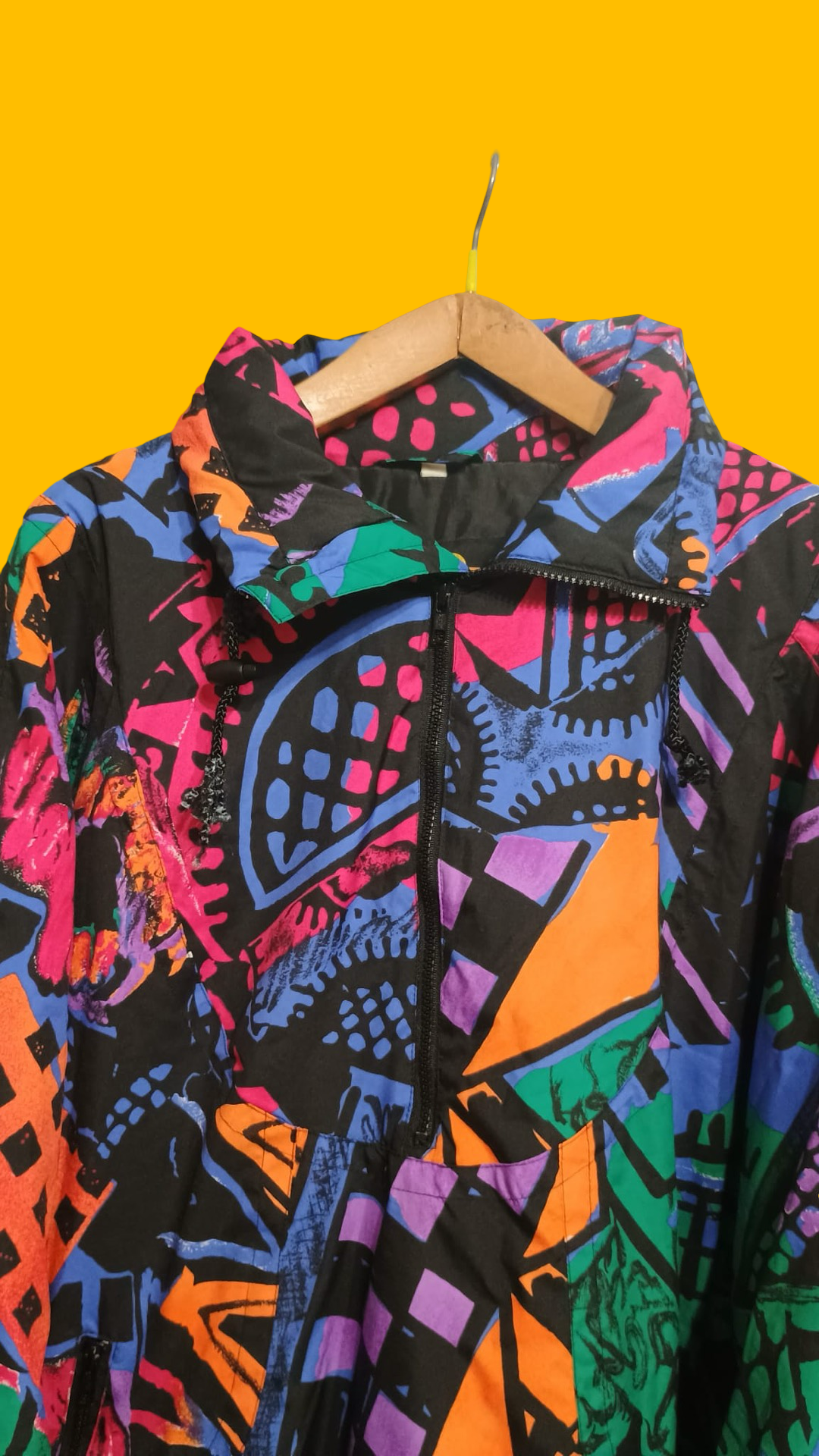 Vintage Multicolor Fantasy 90's Winter Jacket Unisex Size XL