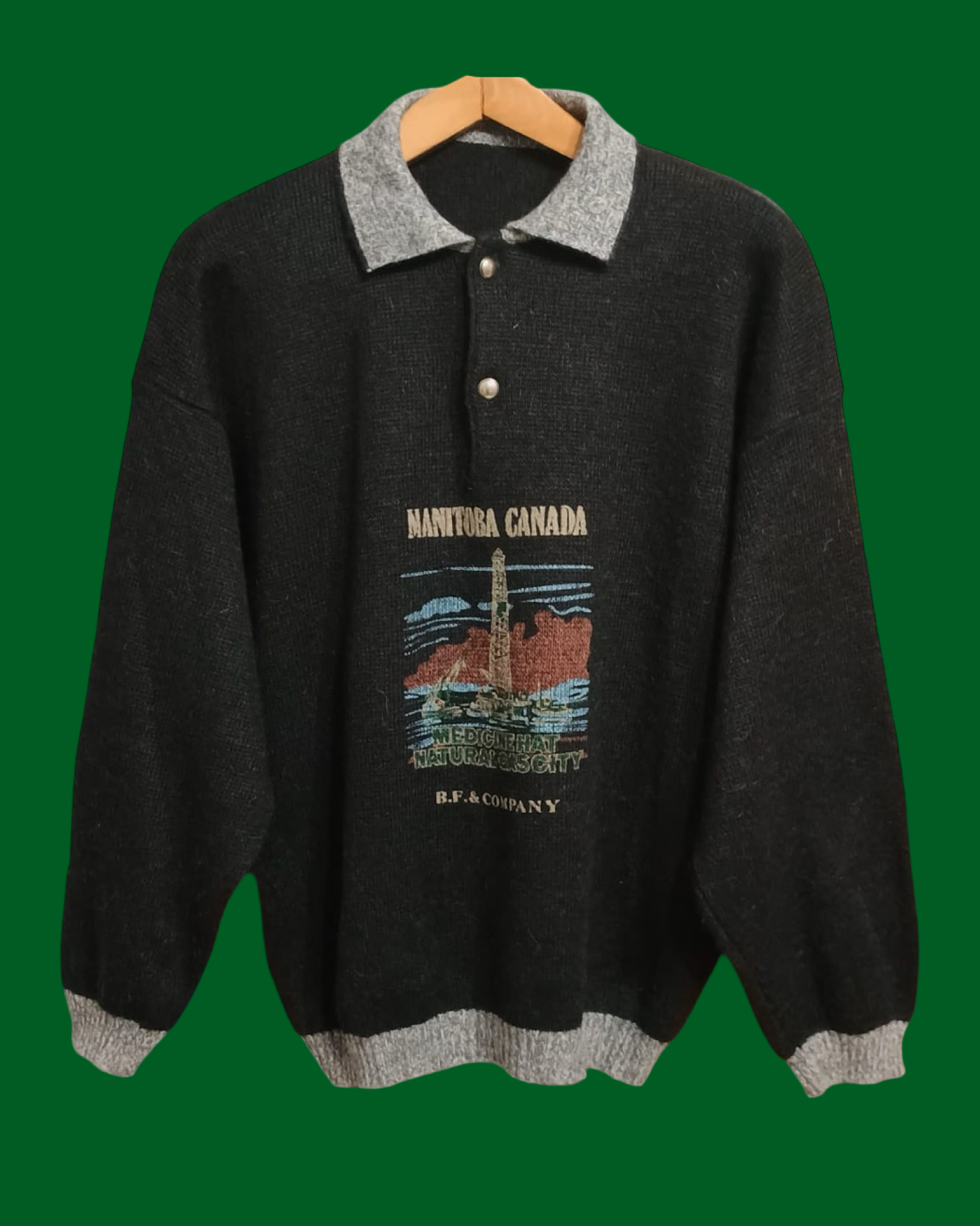 Vintage Multicolor Fantasy 90's Sweater Unisex Size L