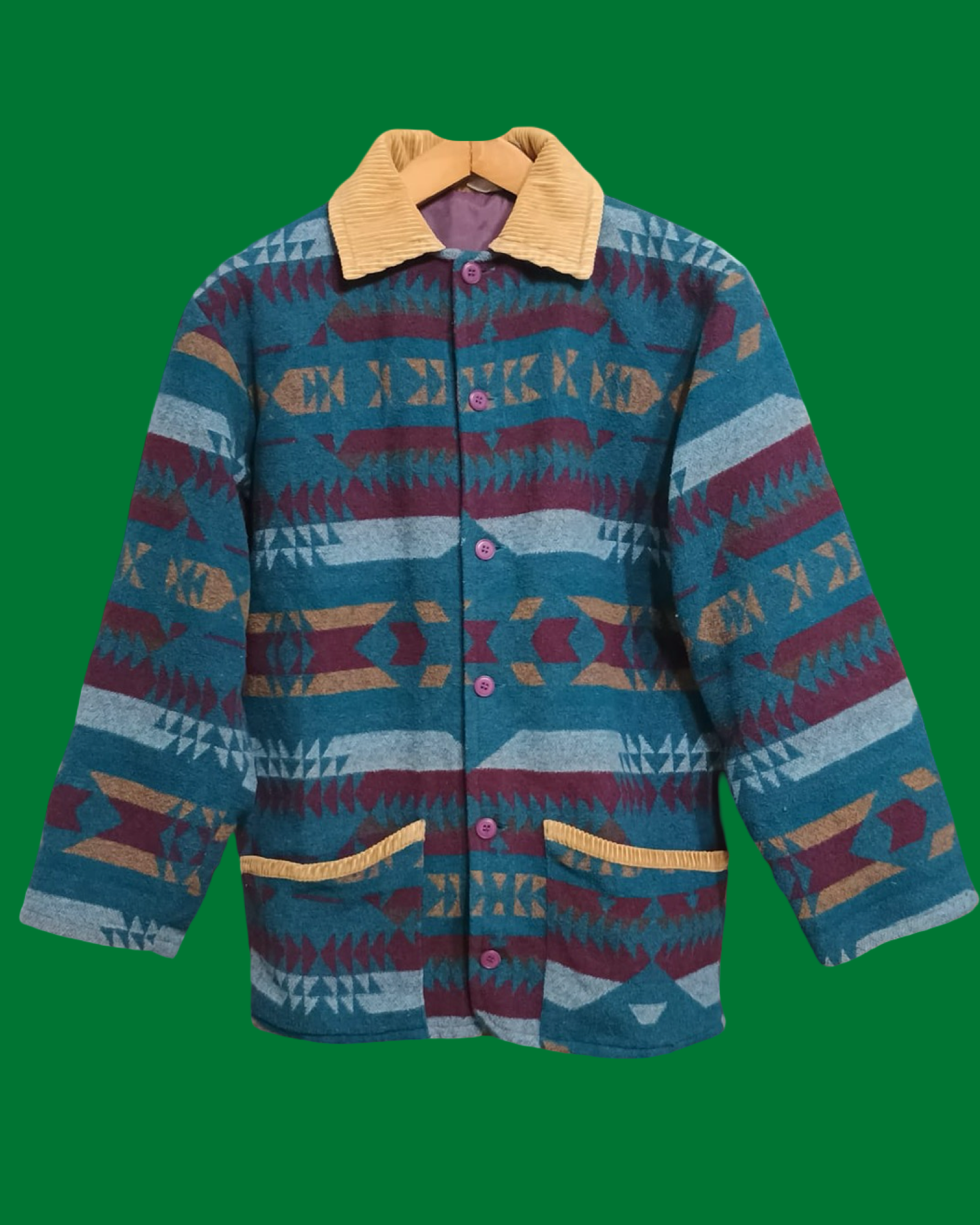 Vintage Multicolor Fantasy 90's Winter Jacket Unisex Size XL