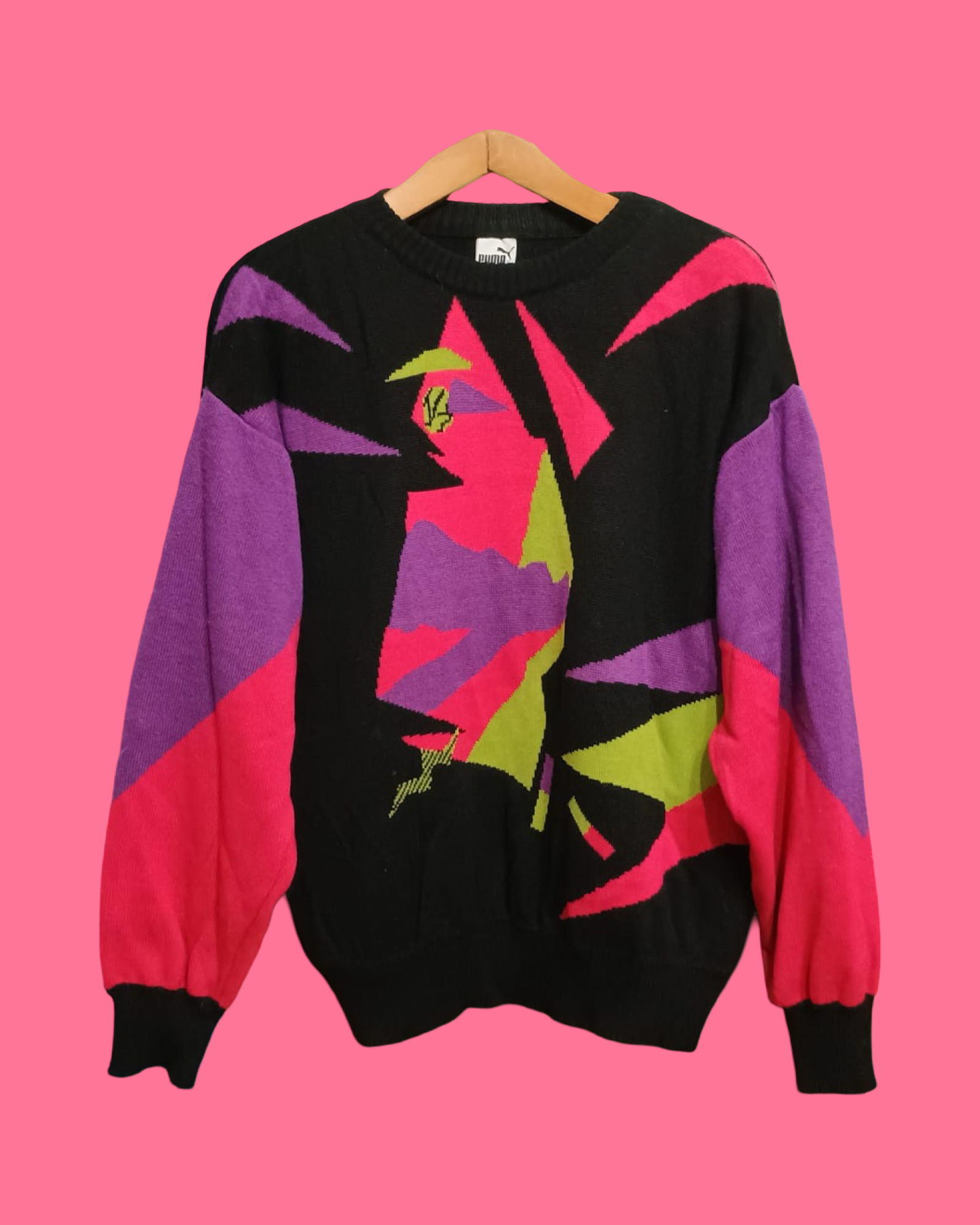 Vintage Multicolor Fantasy 90's Sweater Unisex Size L