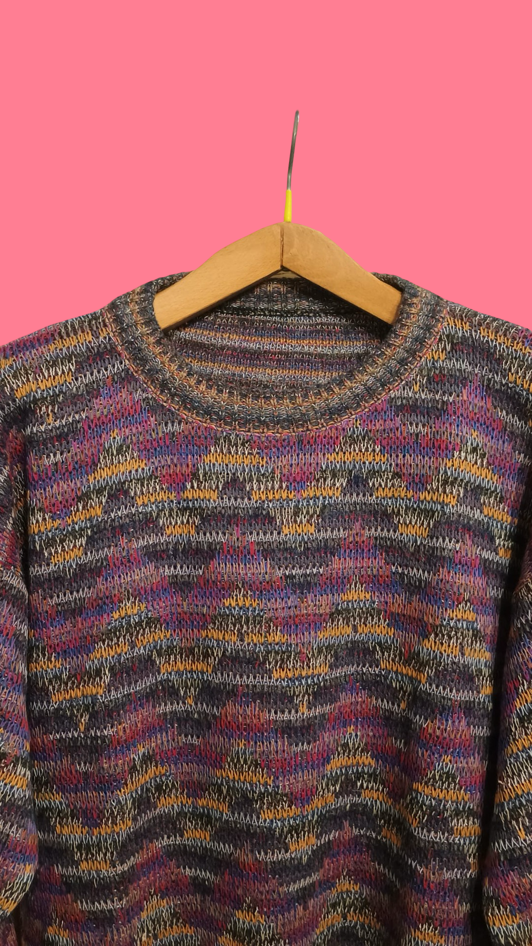 Vintage Multicolor Fantasy 90's Sweater Unisex Size M