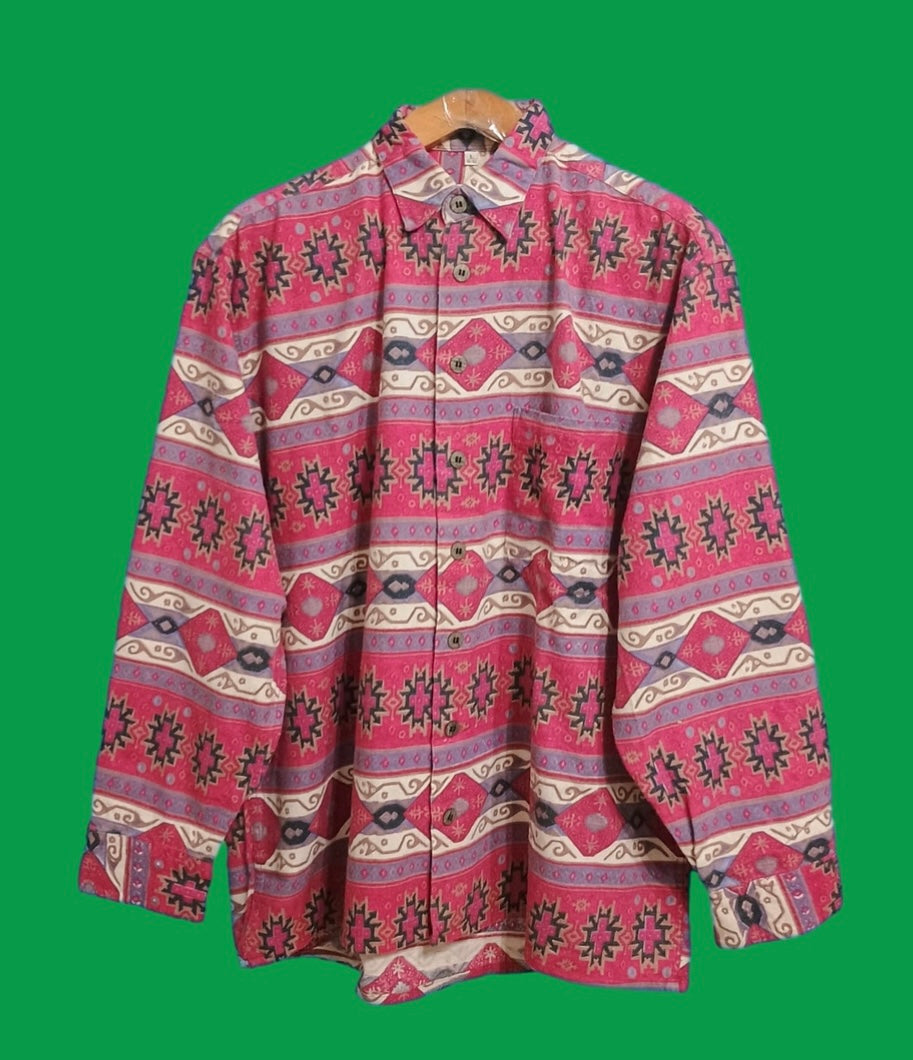 Vintage Multicolor Fantasy 90's Shirt Unisex Size L