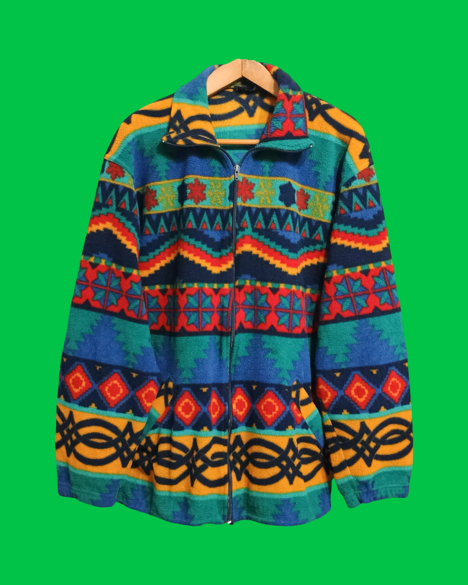 Vintage Multicolor Fantasy 90's Pile Sweatshirt Unisex Size XL