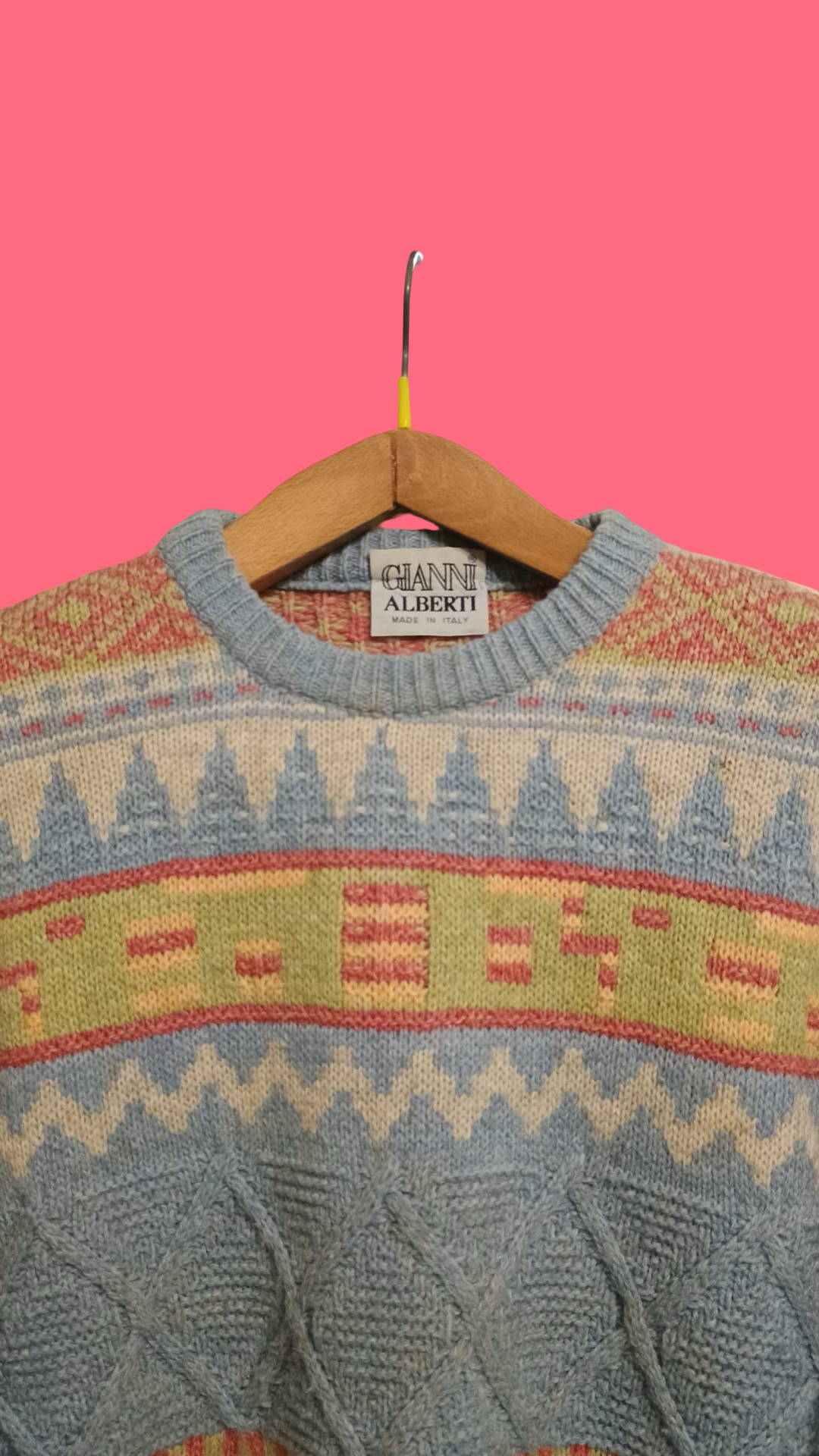 Vintage Multicolor Fantasy 90's Sweater Unisex Size M