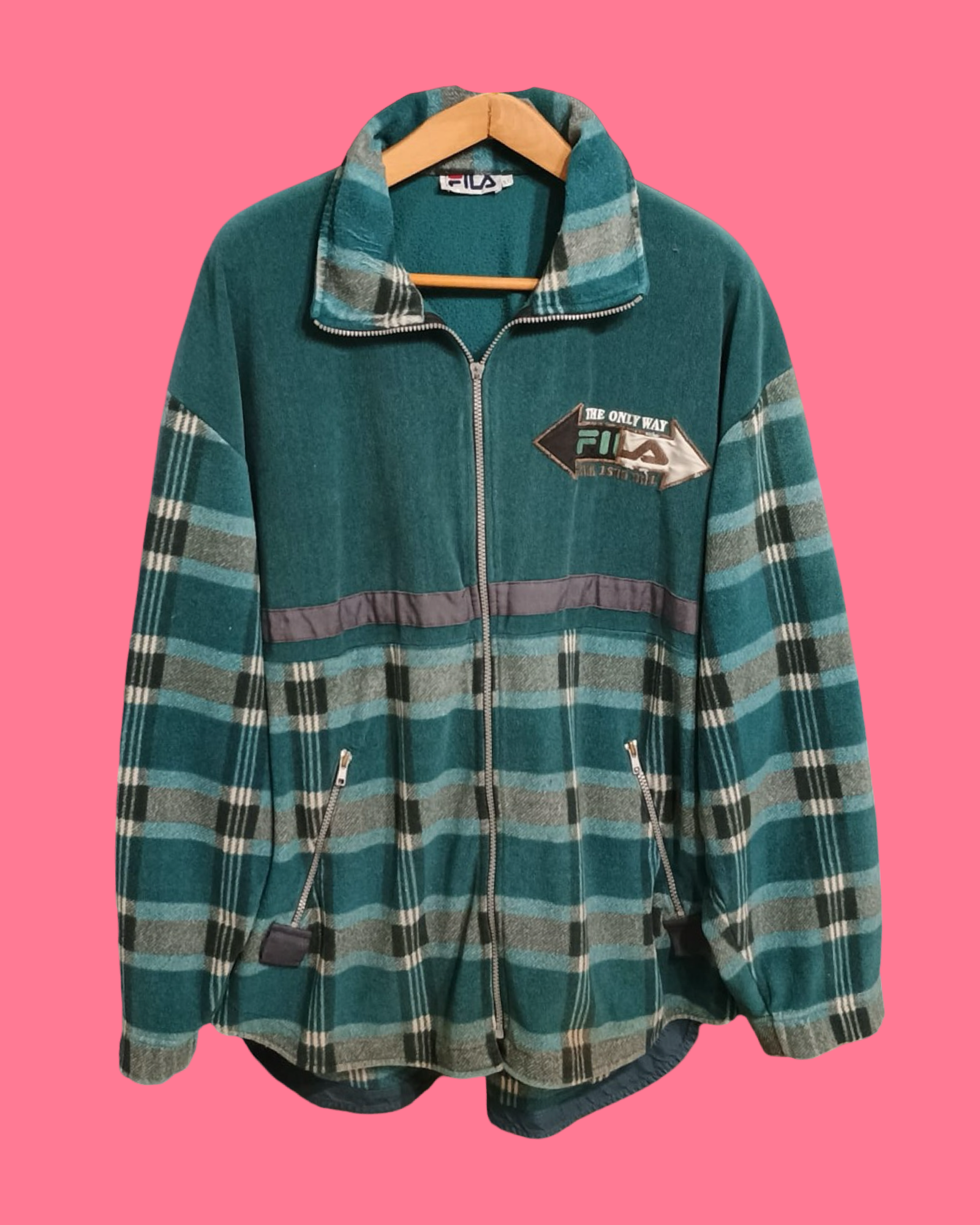 Vintage Multicolor Fantasy 90's Fila Sweatshirt Unisex Size XL