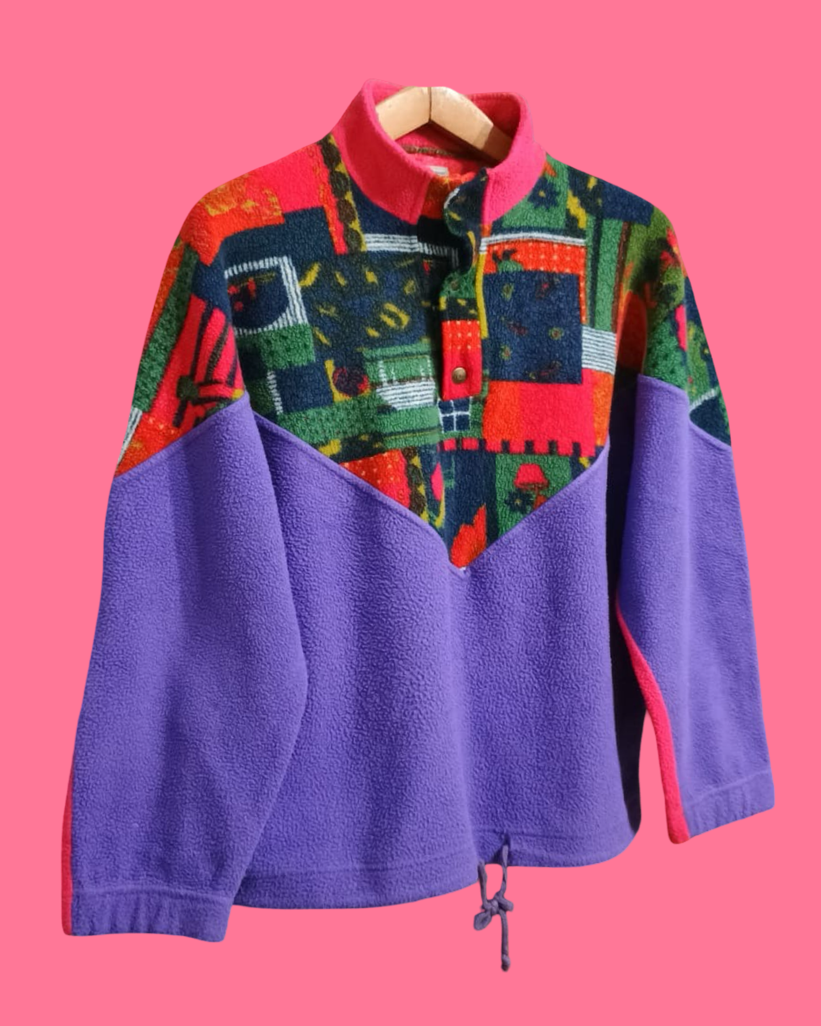 Vintage Multicolor Fantasy 90's Sweatshirt Unisex Size S