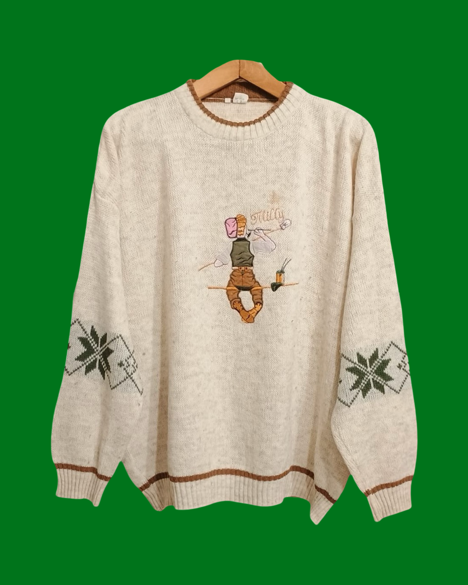 Vintage Multicolor Fantasy 90's Sweater Unisex Size XL