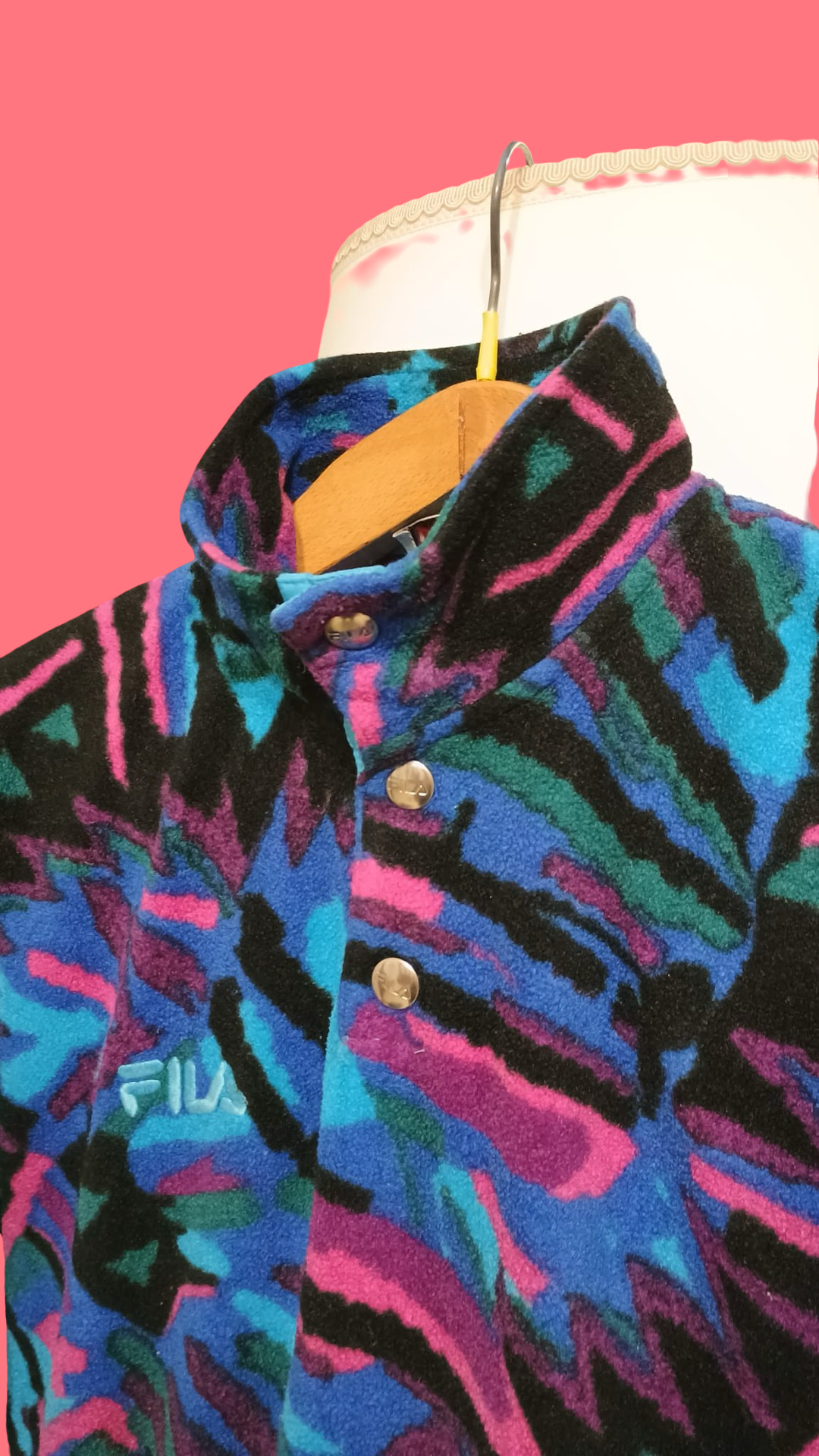 Vintage Multicolor Fantasy Fila 90's Sweatshirt Unisex Size S