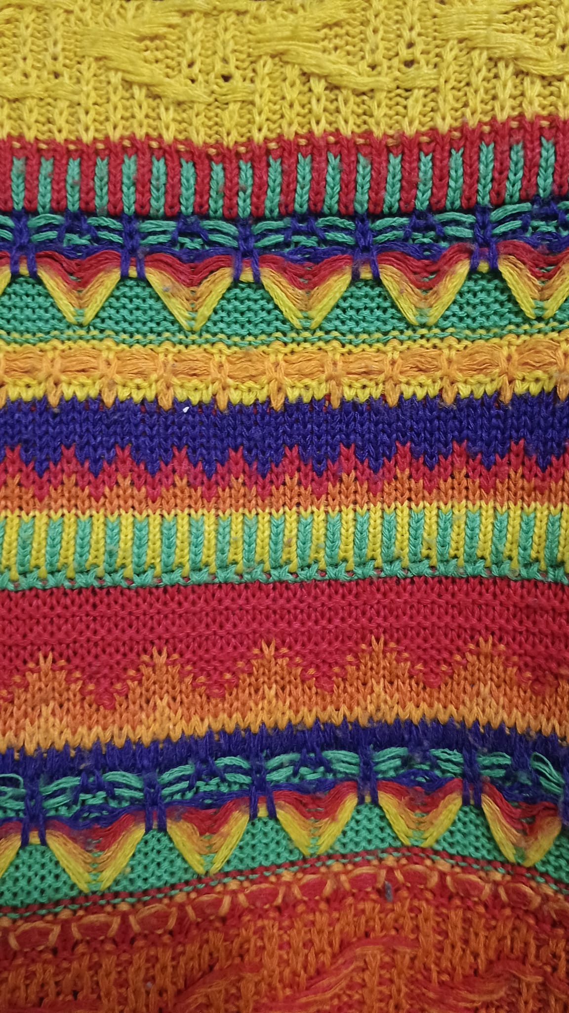 Vintage Multicolor Fantasy 90's Sweater Woman Size M