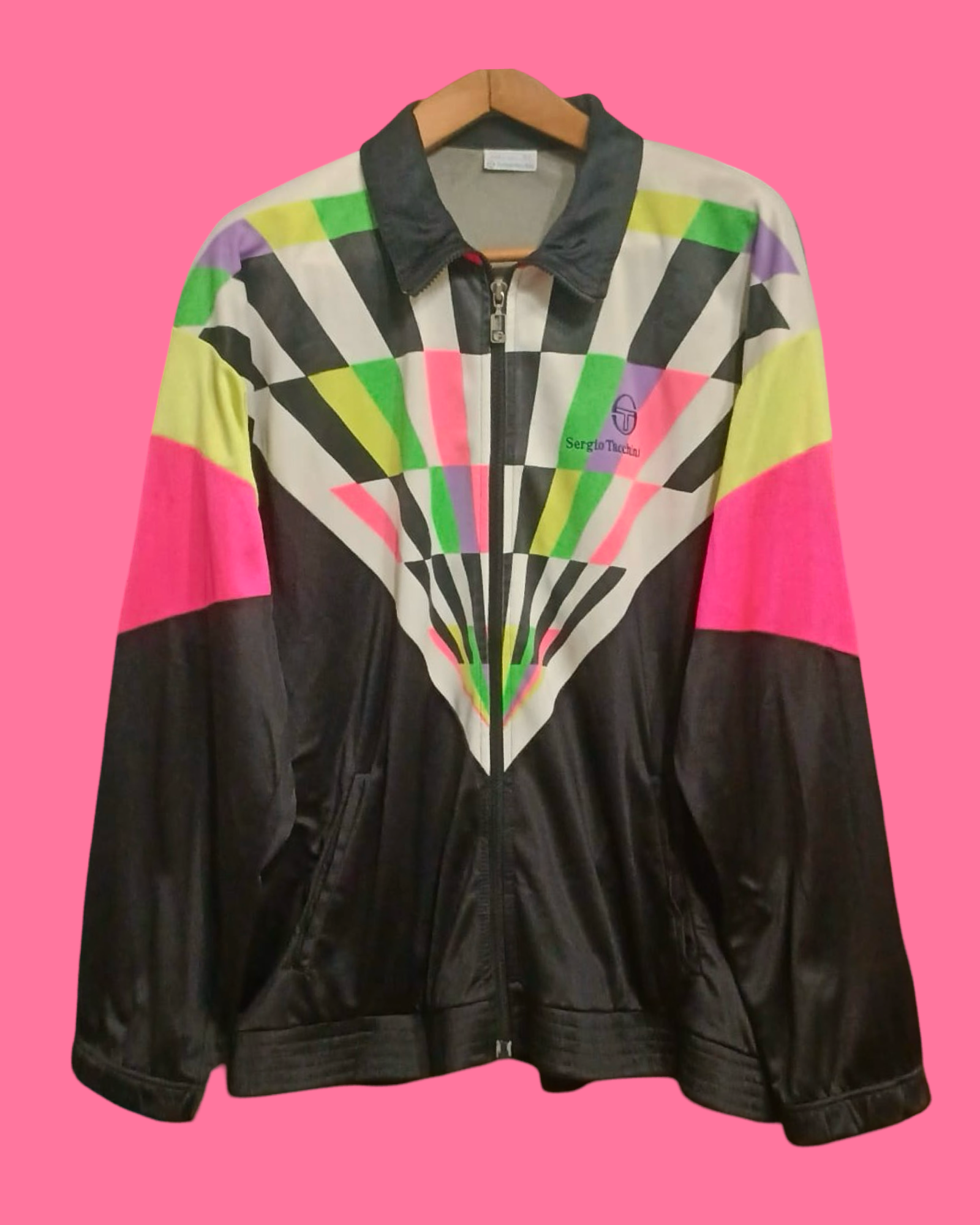 Vintage Multicolor Fantasy 90's Sergio Tacchini Sweatshirt Unisex Size L