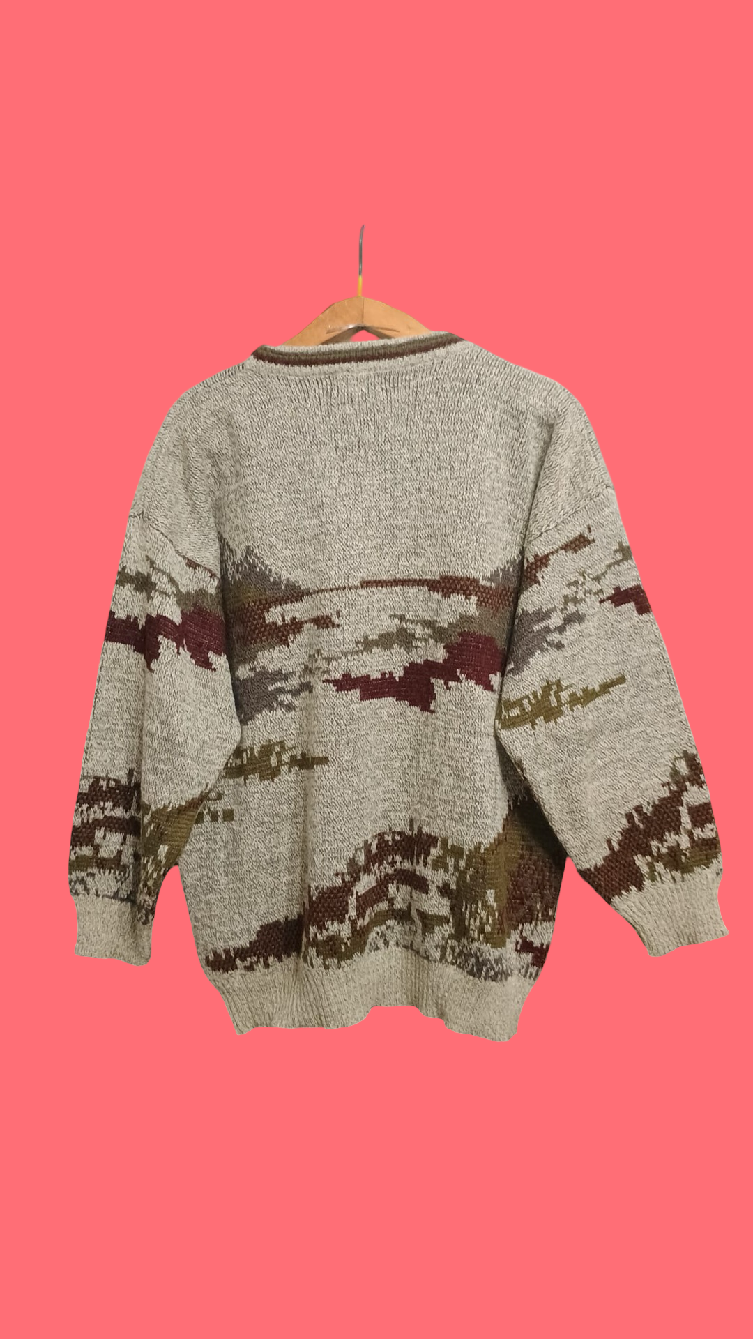 Vintage Multicolor Fantasy 90's Sweater Unisex Size L