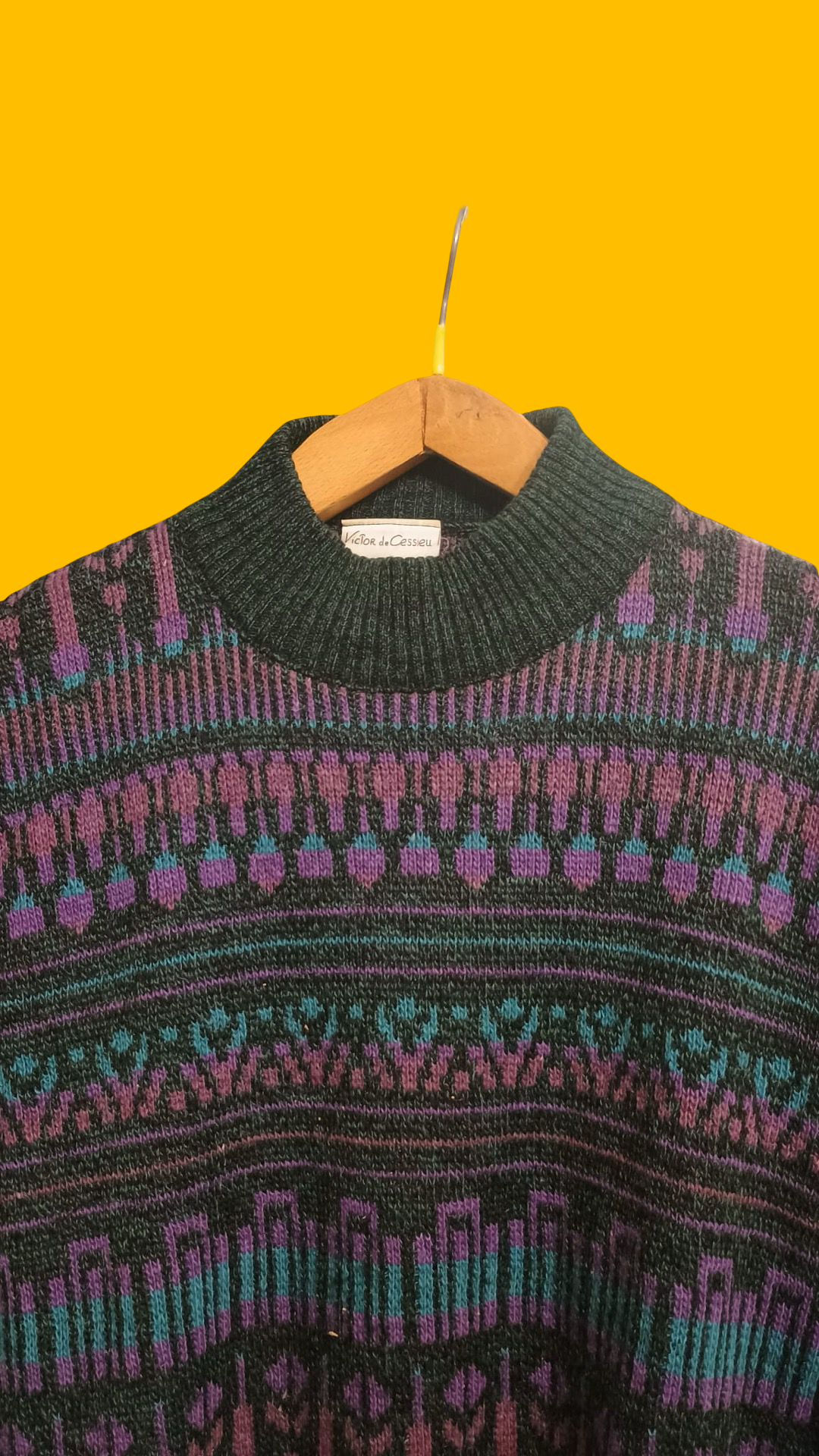 Vintage Multicolor Fantasy 90's Sweater Unisex Size XL