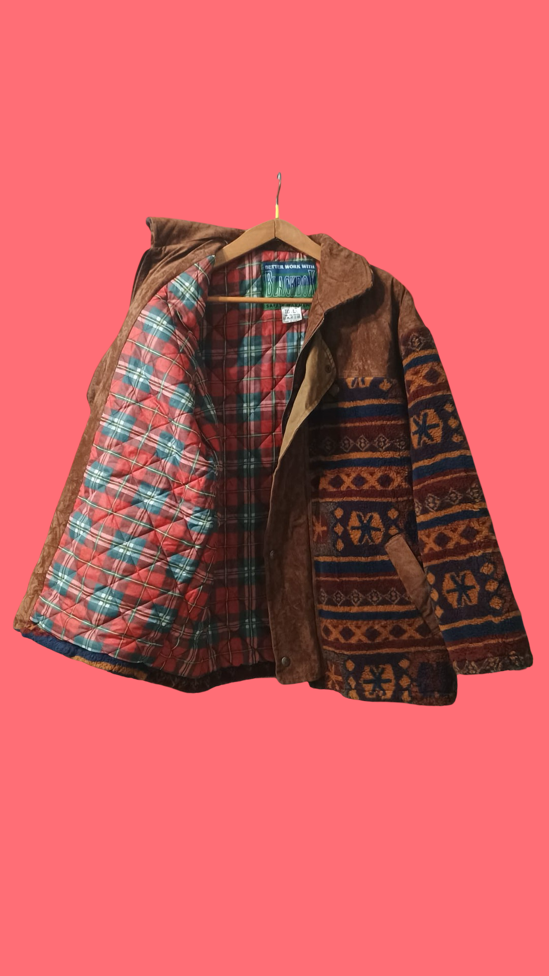Vintage Multicolor Fantasy 90's Coat Unisex Size M