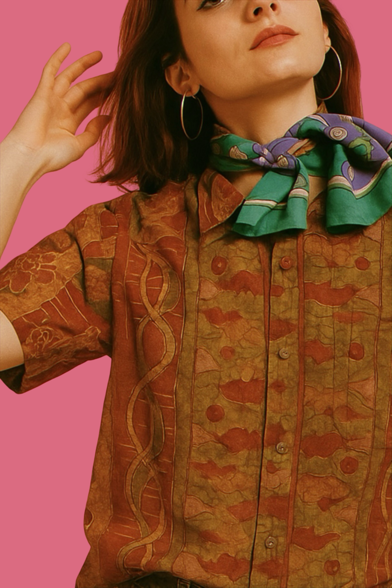 Vintage Multicolor Fantasy 90's Shirt Unisex Size M