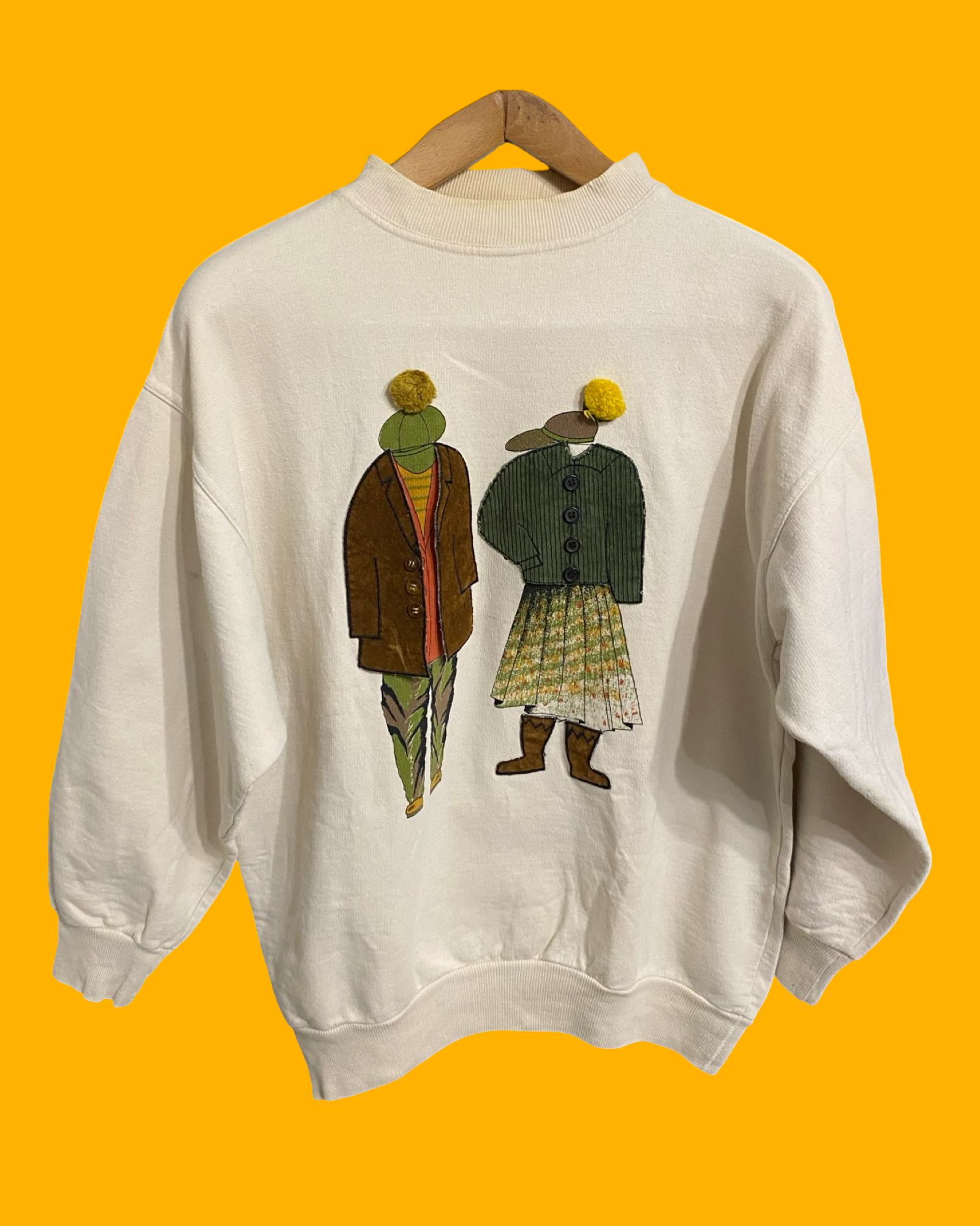 Vintage Multicolor Fantasy 90's Sweatshirt Woman Size M