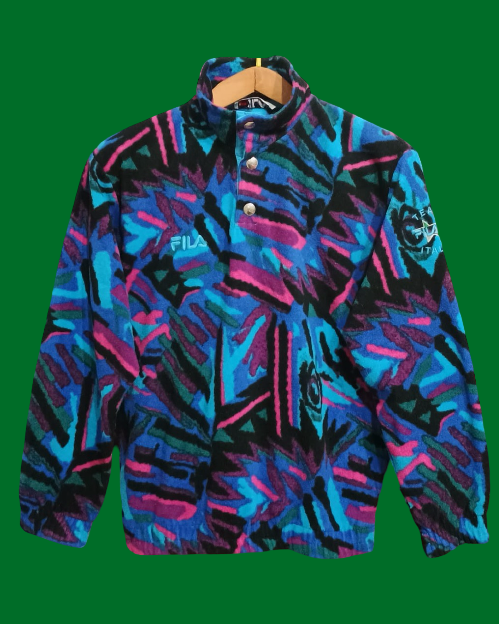 Vintage Multicolor Fantasy Fila 90's Sweatshirt Unisex Size S