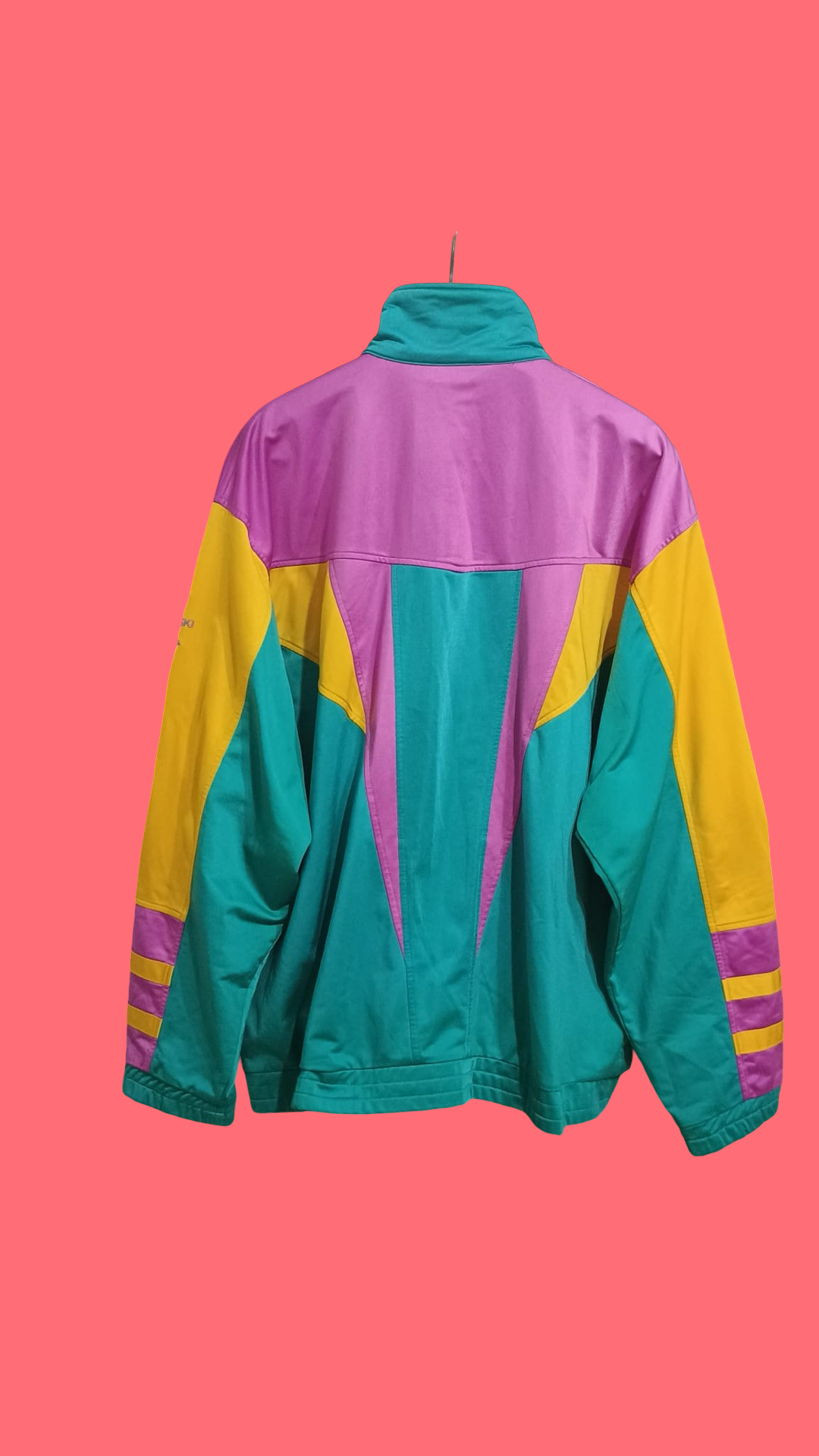 Vintage Multicolor Fantasy 90's Fila Sweatshirt-Jacket Unisex Size L