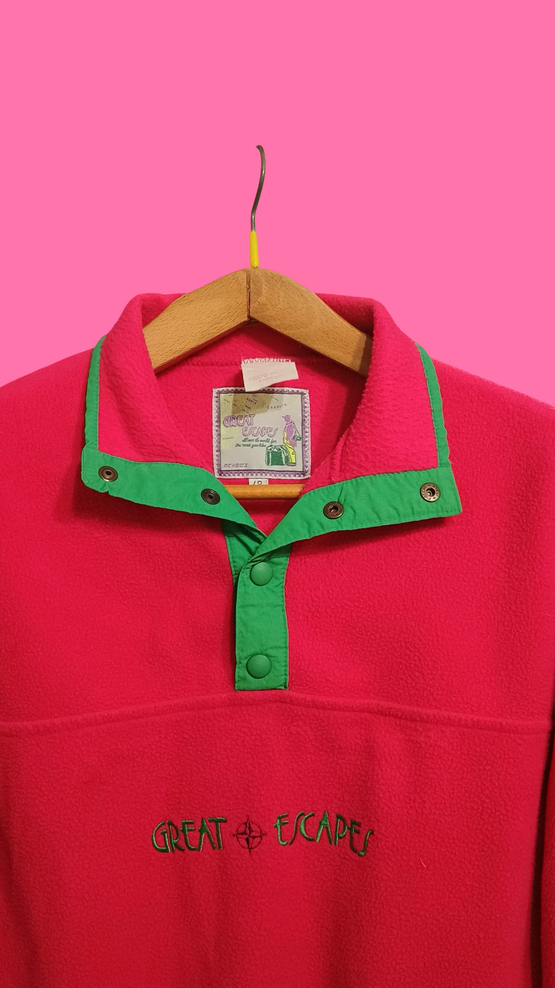 Vintage Multicolor Fantasy 90's Sweatshirt Woman Size S