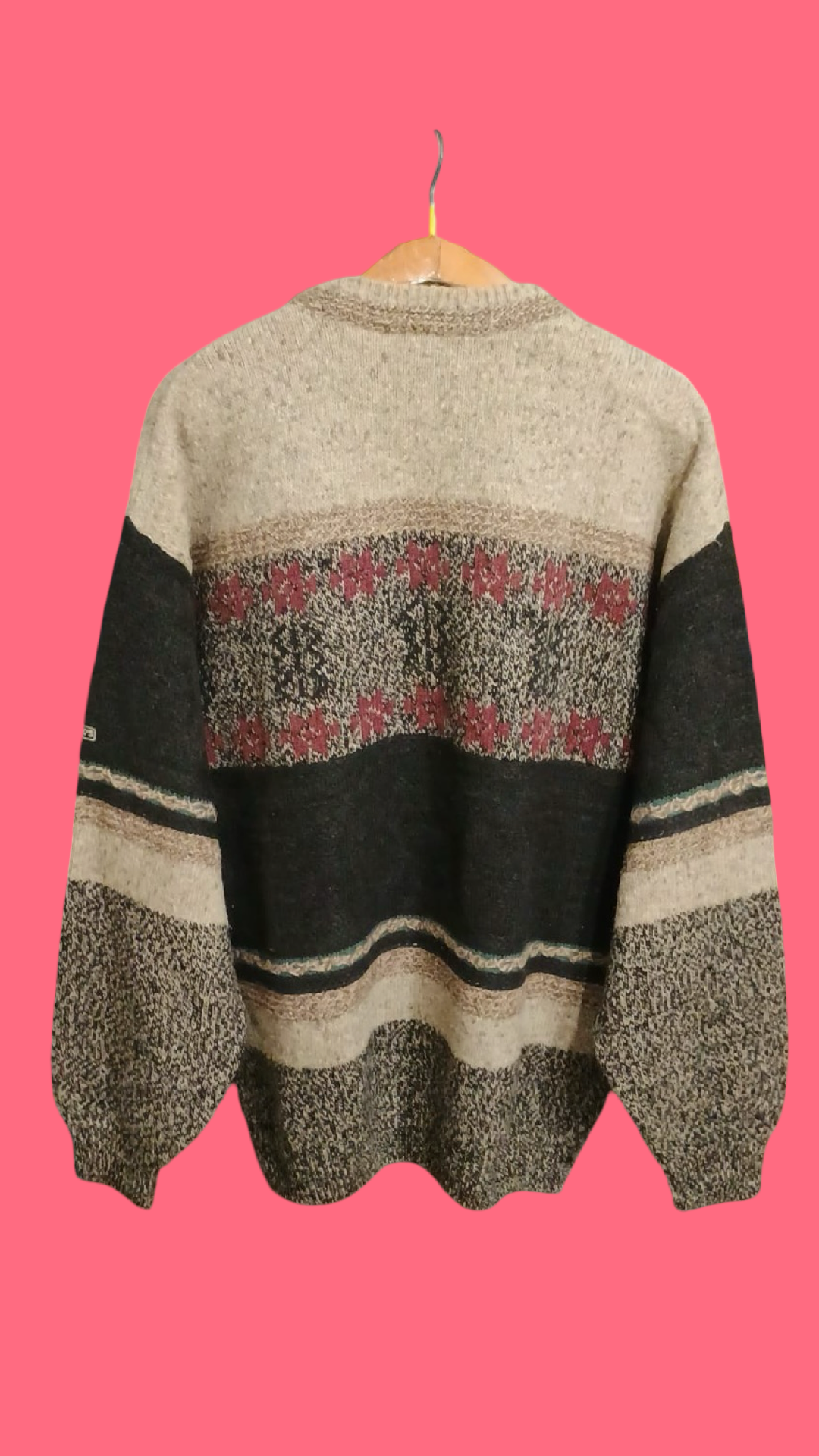 Vintage Multicolor Fantasy 90's Sweater Unisex Size L