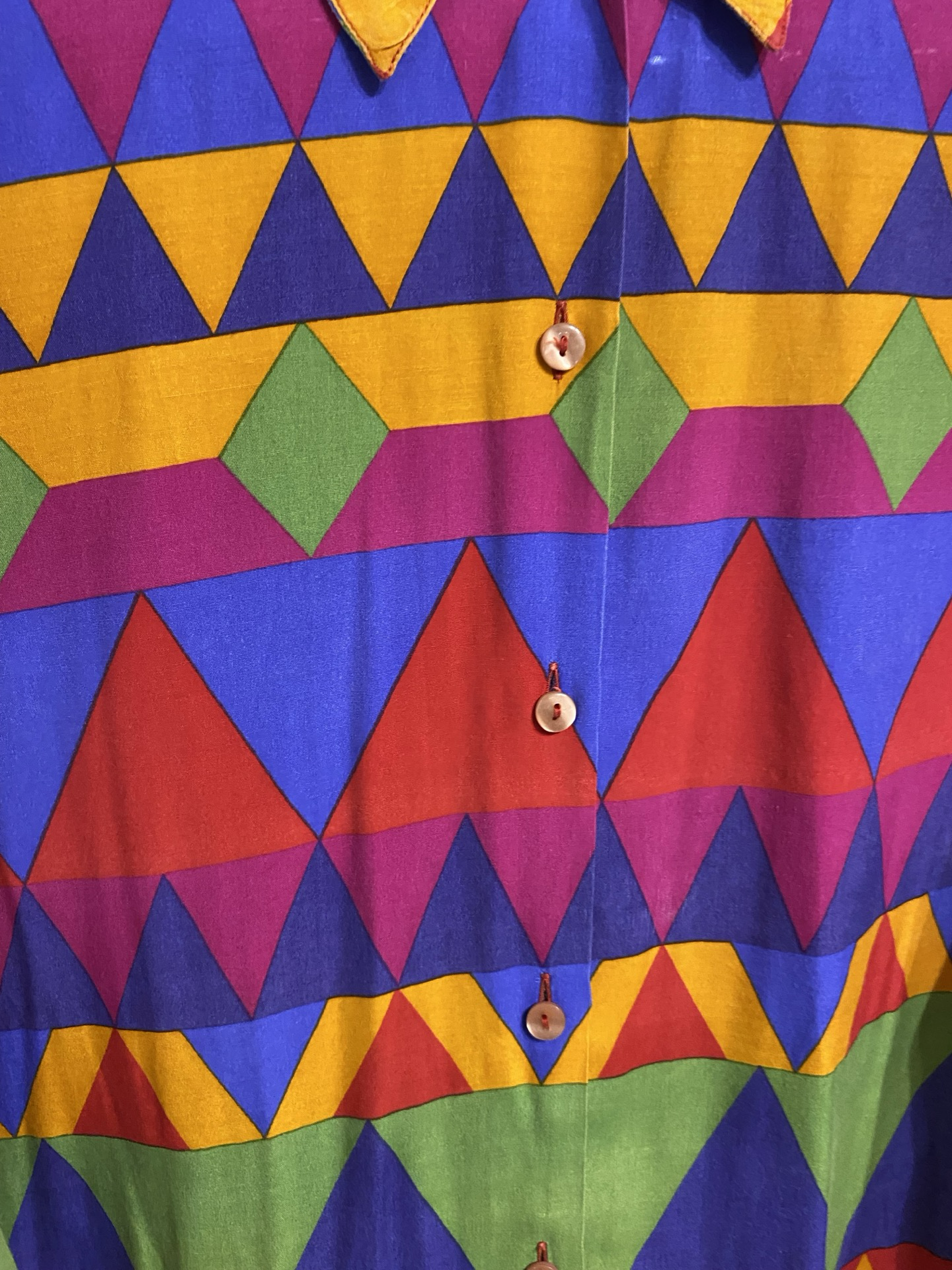 Vintage Style Multicolor Fantasy 90's Shirt Woman Size M