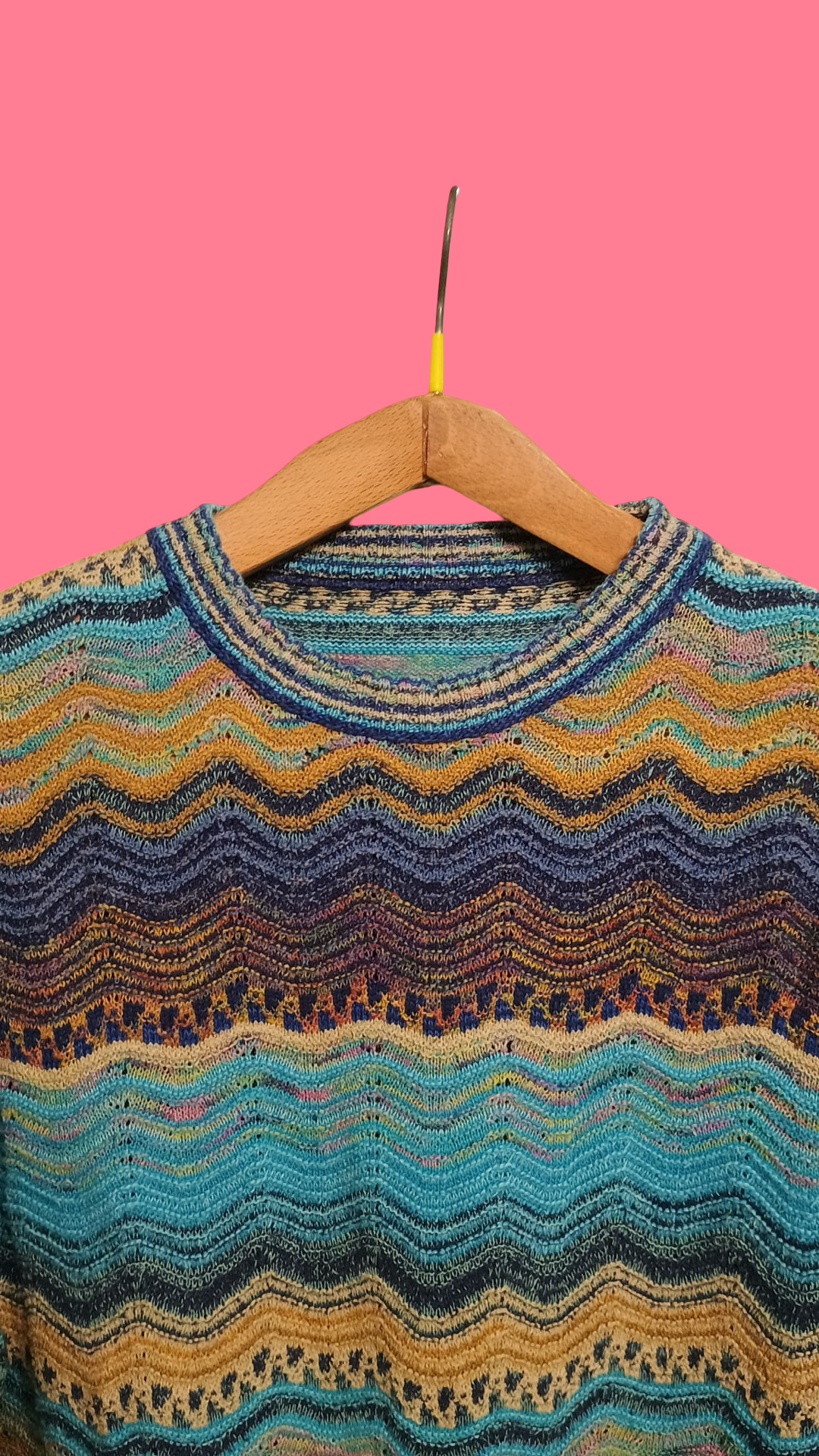 Vintage Multicolor Fantasy 90's Sweater Unisex Size L