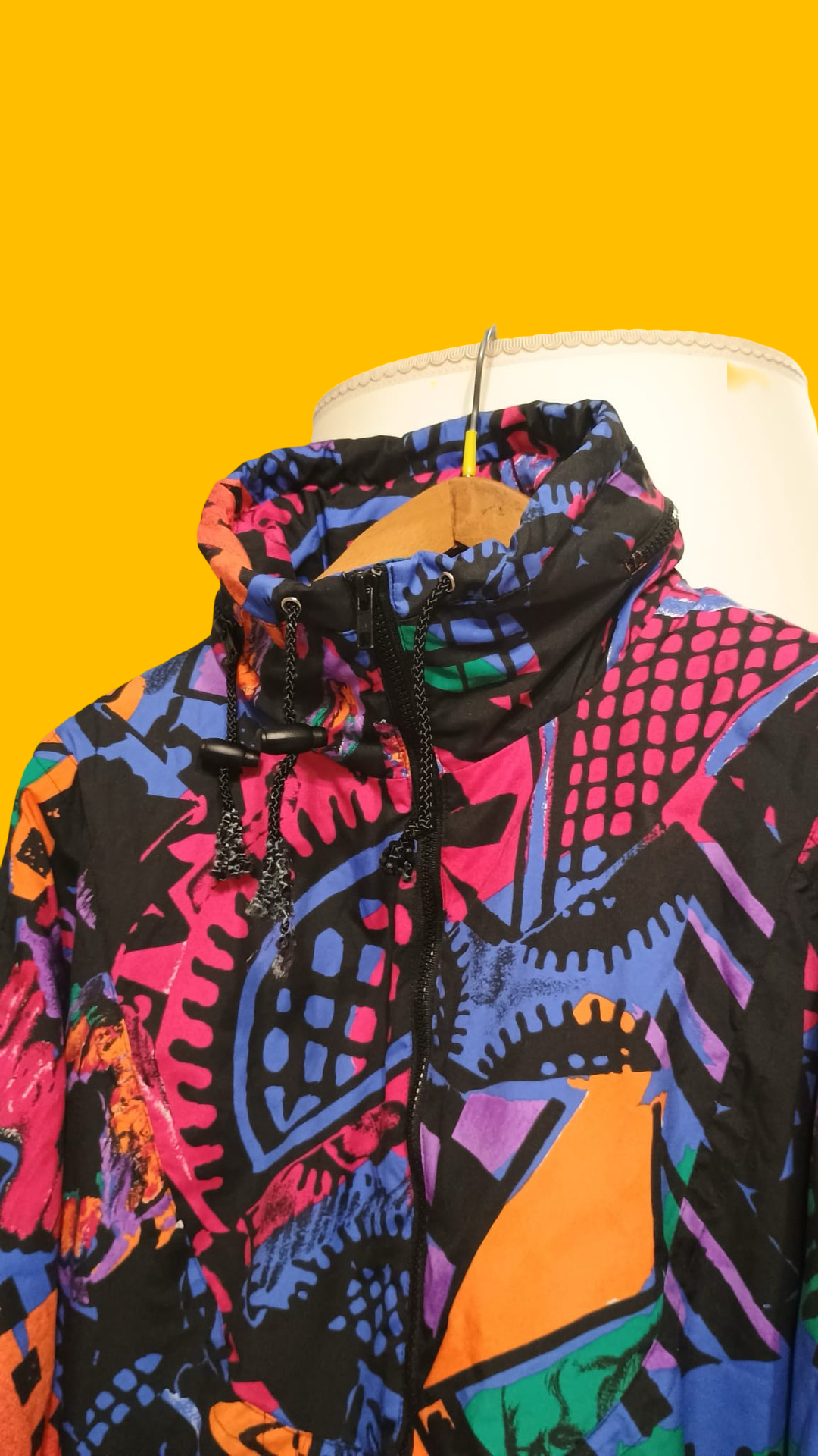 Vintage Multicolor Fantasy 90's Winter Jacket Unisex Size XL