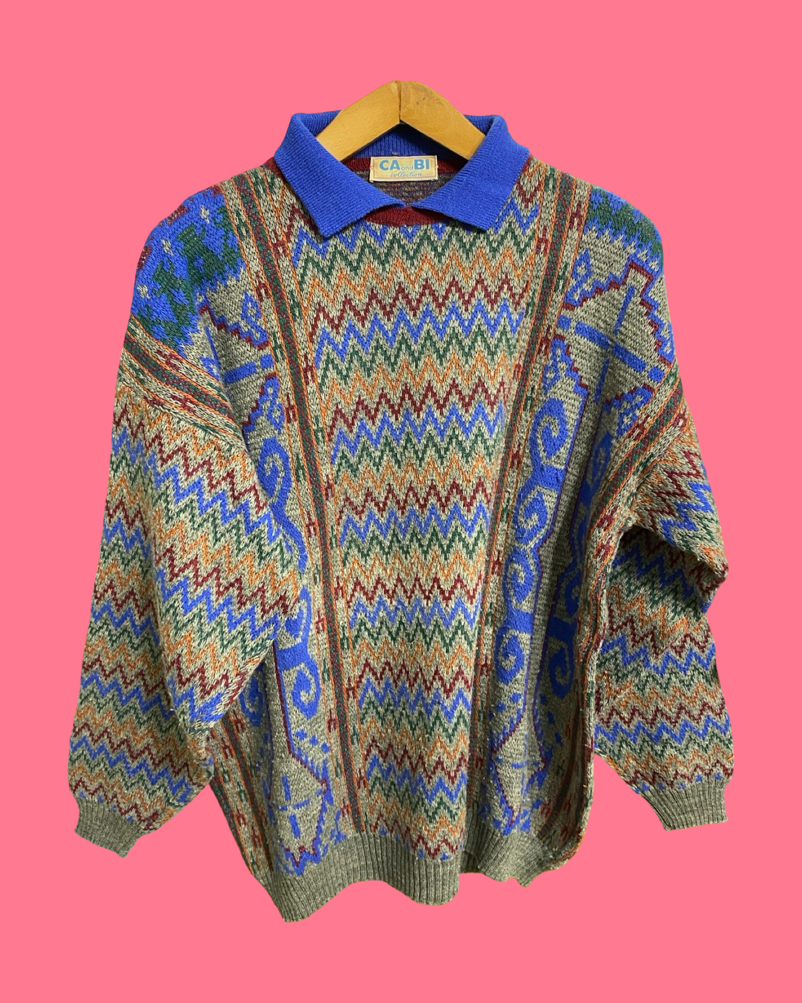 Vintage Multicolor Fantasy 90's Sweater Unisex Size XL