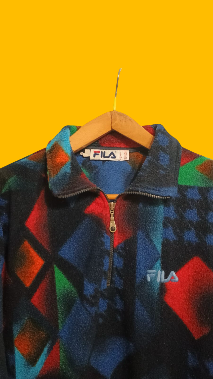Vintage Multicolor Fantasy 90's Fila Sweatshirt Unisex Size XL