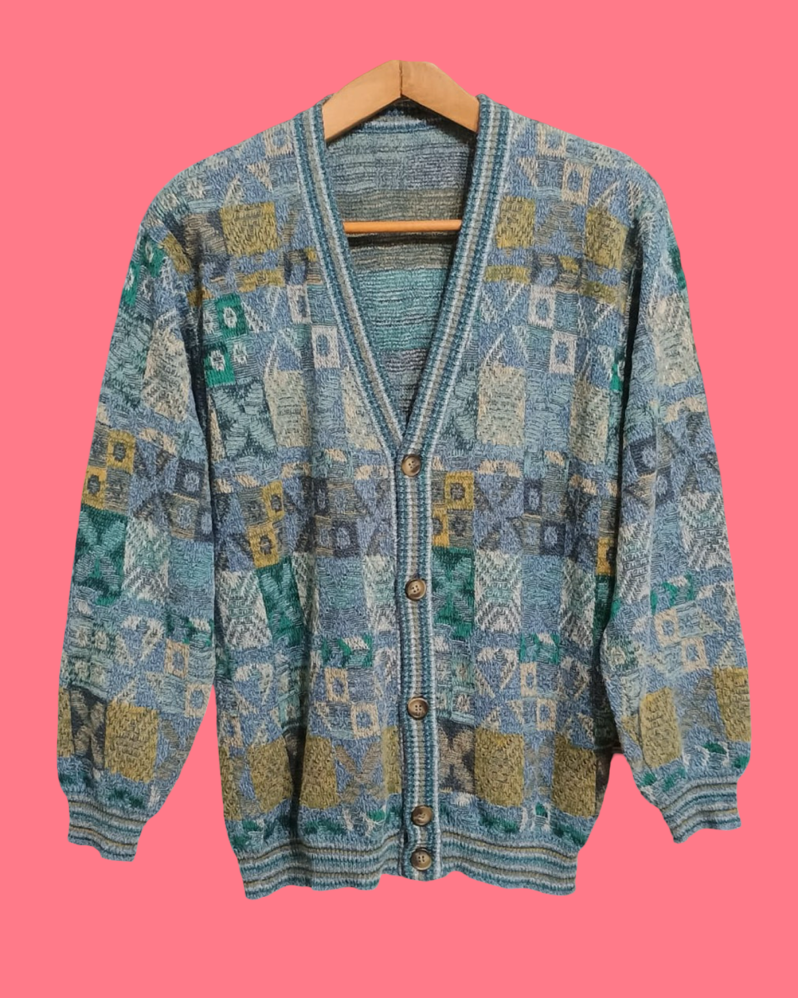 Vintage Multicolor Fantasy 90's Sweater Unisex Size M